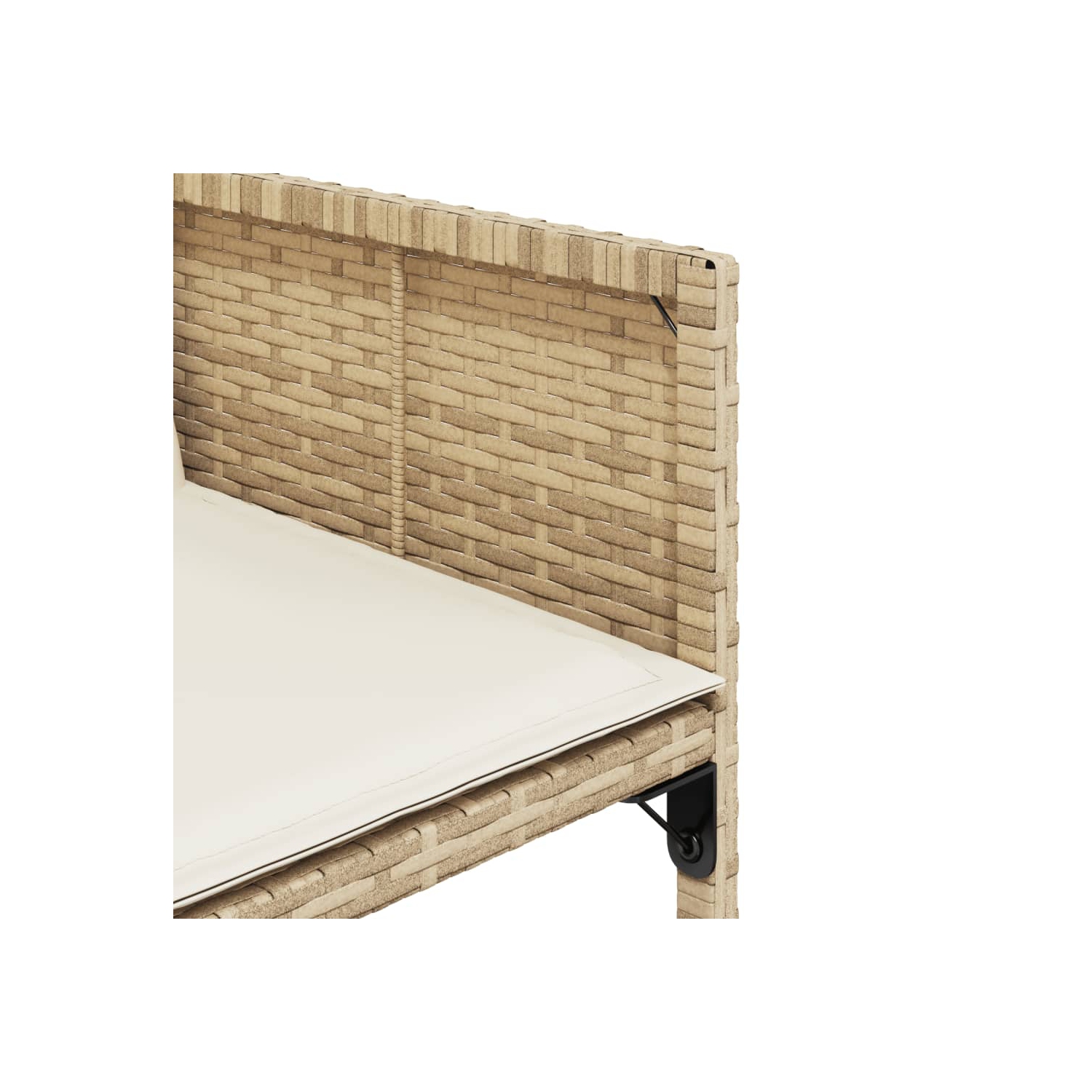 vidaXL 7 Piece Garden Dining Set with Cushions Beige Poly Rattan