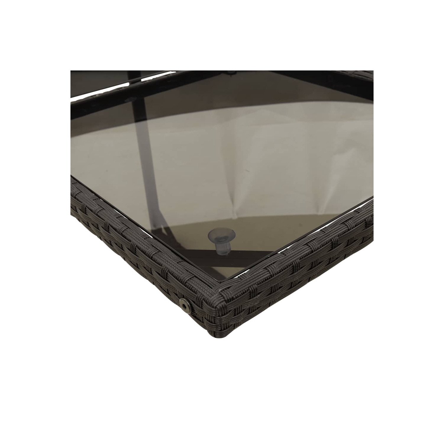 Ensemble de salle à manger 15 pièces vidaXL avec coussins en poly rotin noir