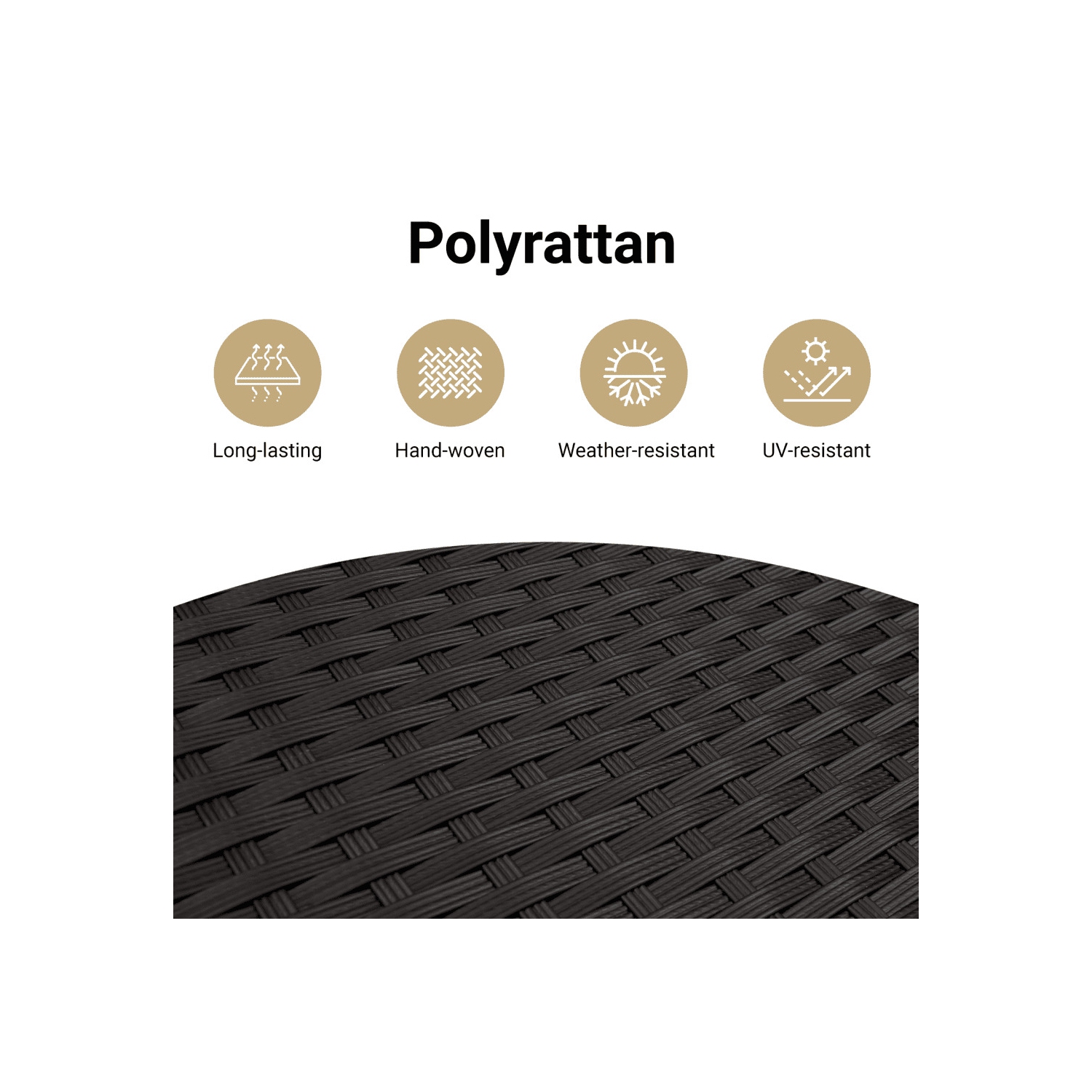 Ensemble de salle à manger 7 pièces vidaXL avec coussins en poly rotin noir