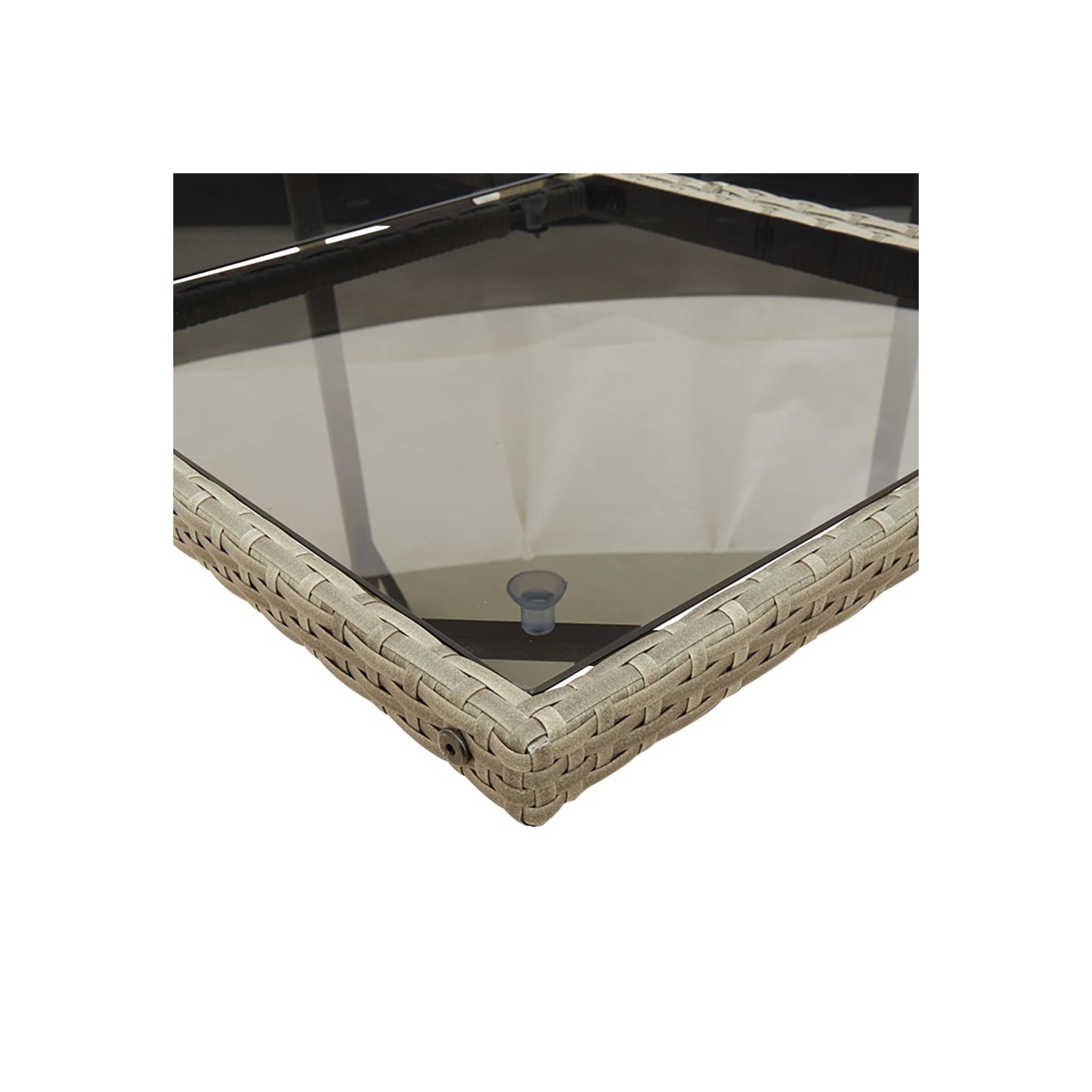 vidaXL 11 Piece Garden Dining Set with Cushions Grey Poly Rattan