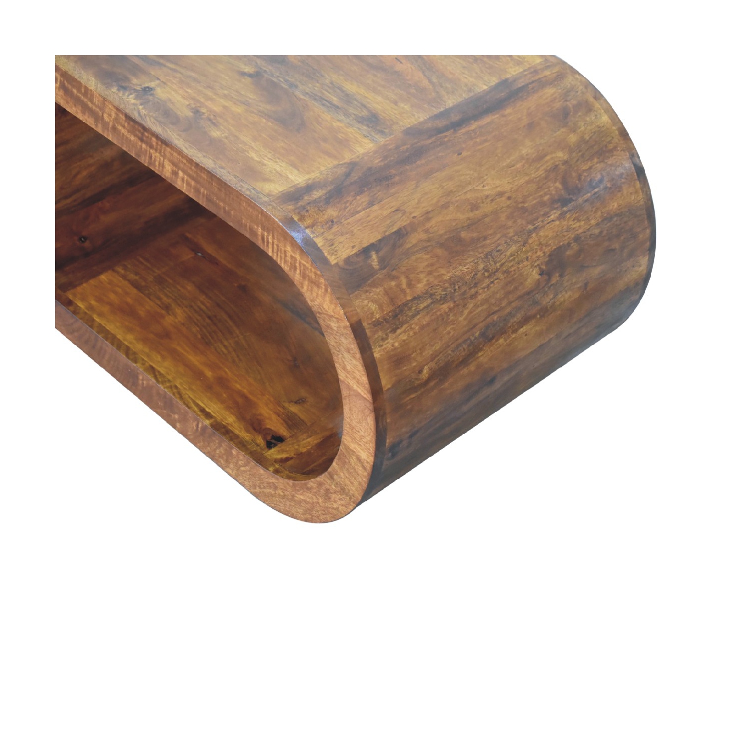 Artisan Furniture Solid Wood Amaya Coffee Table In Chestnut Finish