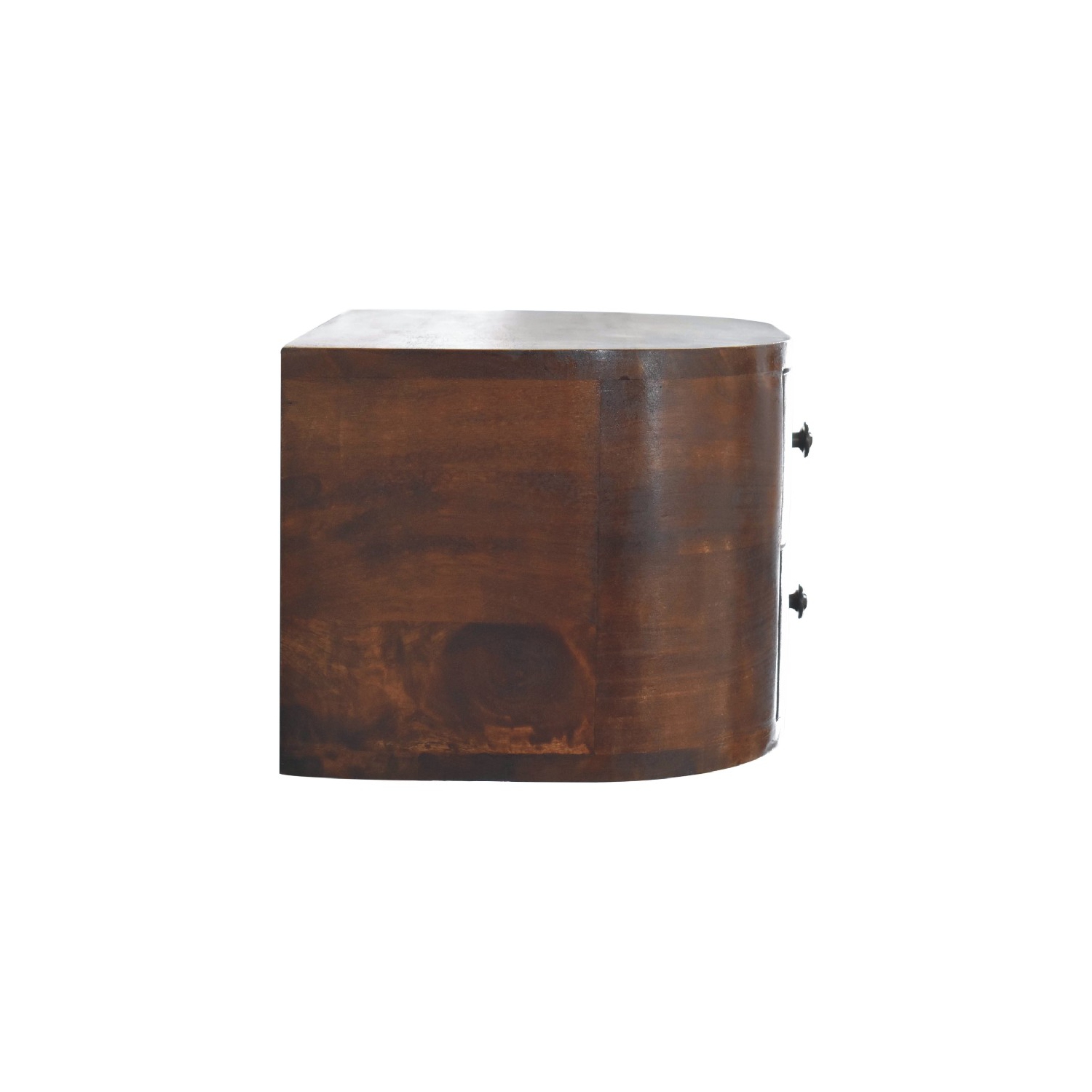 Artisan Furniture Solid Wood Lunar 2 Drawer Floating Nightstand In chestnut finish