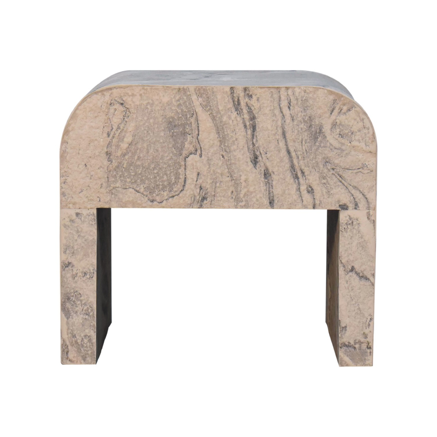 Artisan Furniture Solid Wood Nouveau Nightstand In oak-ish finish