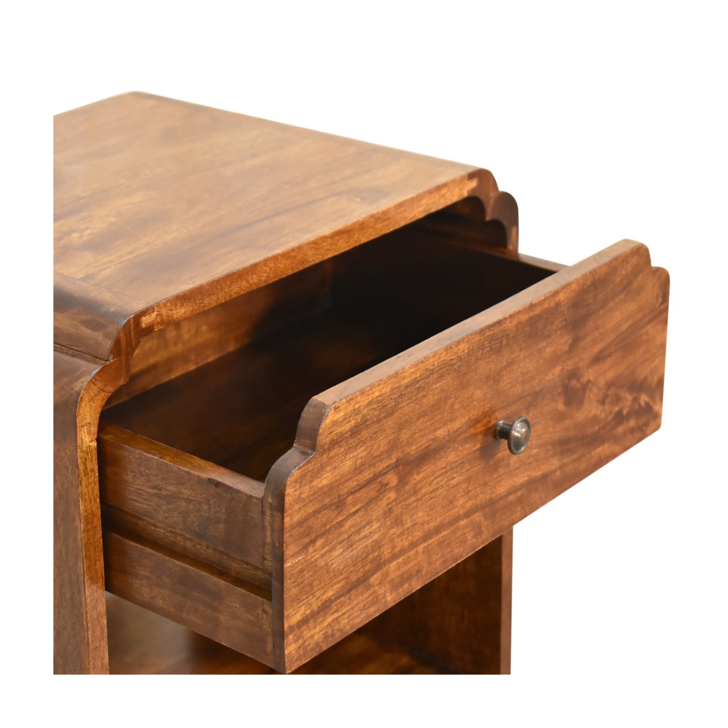 Artisan Furniture Solid Wood Newton Nightstand In Chestnut Finish