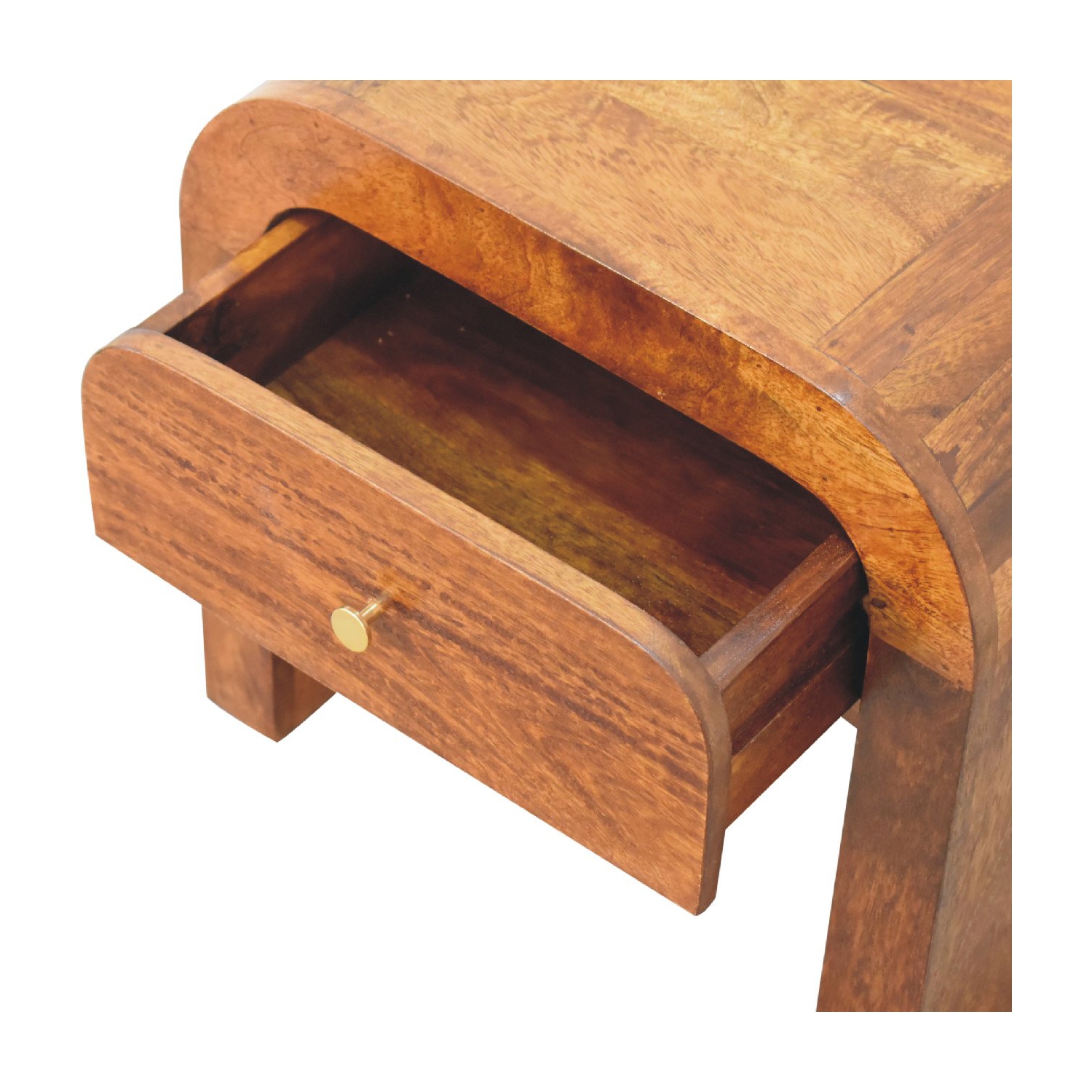 Artisan Furniture Solid Wood Darcy Nightstand In Chestnut Finish