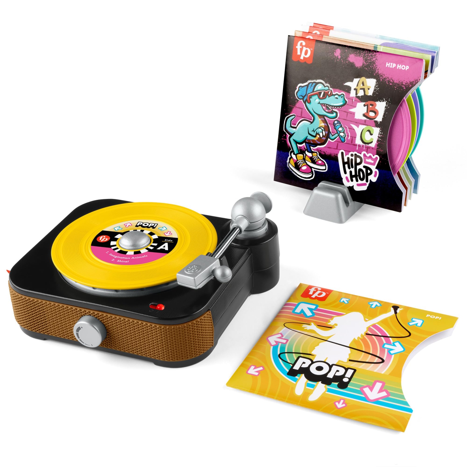 Jouet musical de Fisher-Price, tourne-disque Rockin' Record Player pour jeu préscolaire pour enfants de 3 ans et plus