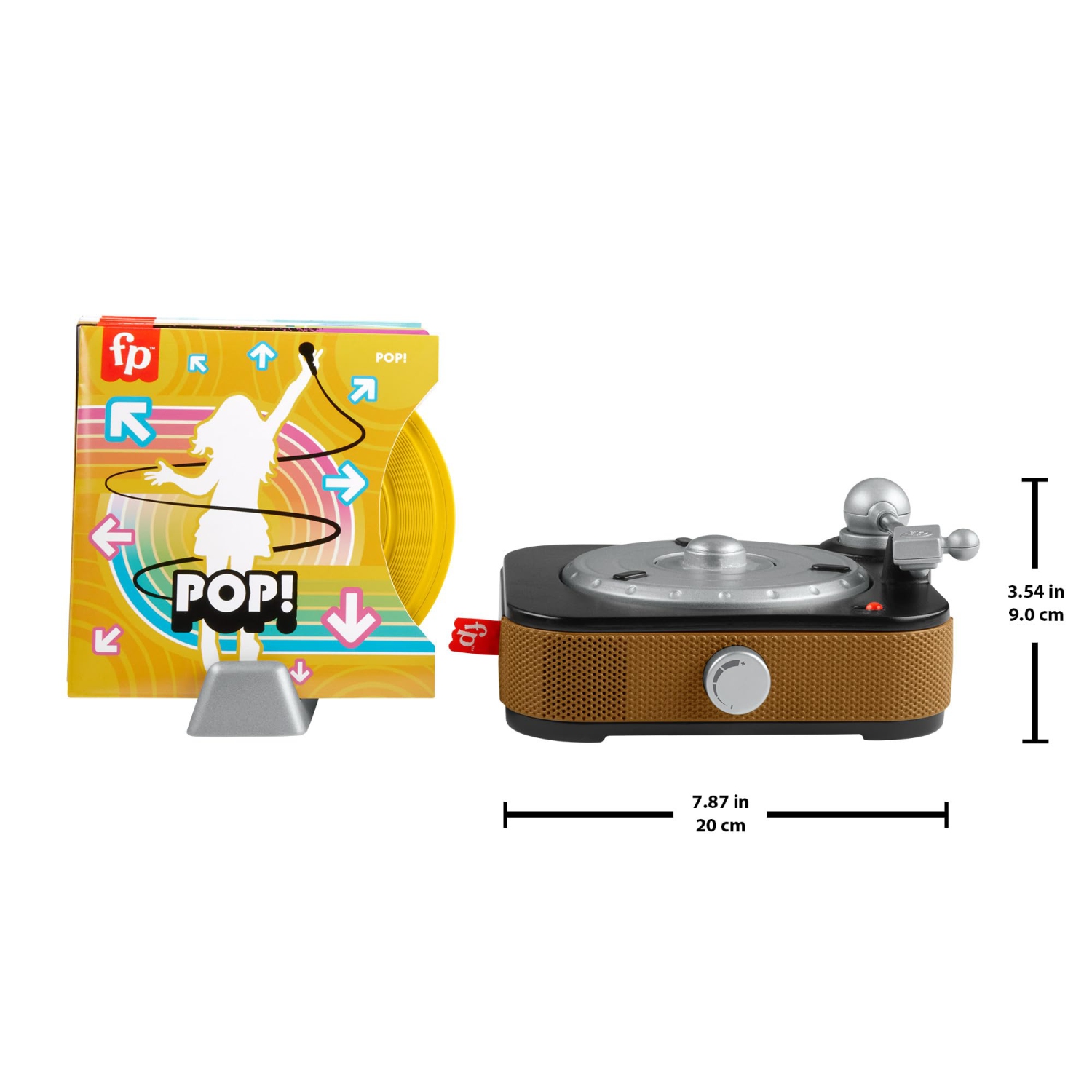 Jouet musical de Fisher-Price, tourne-disque Rockin' Record Player pour jeu préscolaire pour enfants de 3 ans et plus