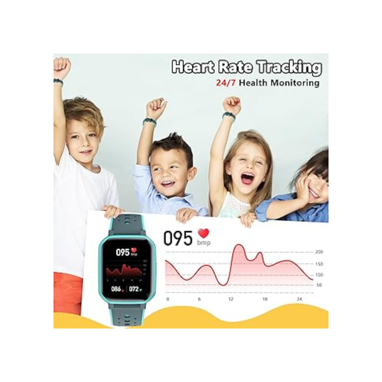 Smart Watch for Kids Teens, Fitness Tracker Boy Girls Watch with 19 Sport Modes, Pedometer, Sleep Monitor, Kids Watch Birthday Gifts Toy Gift for