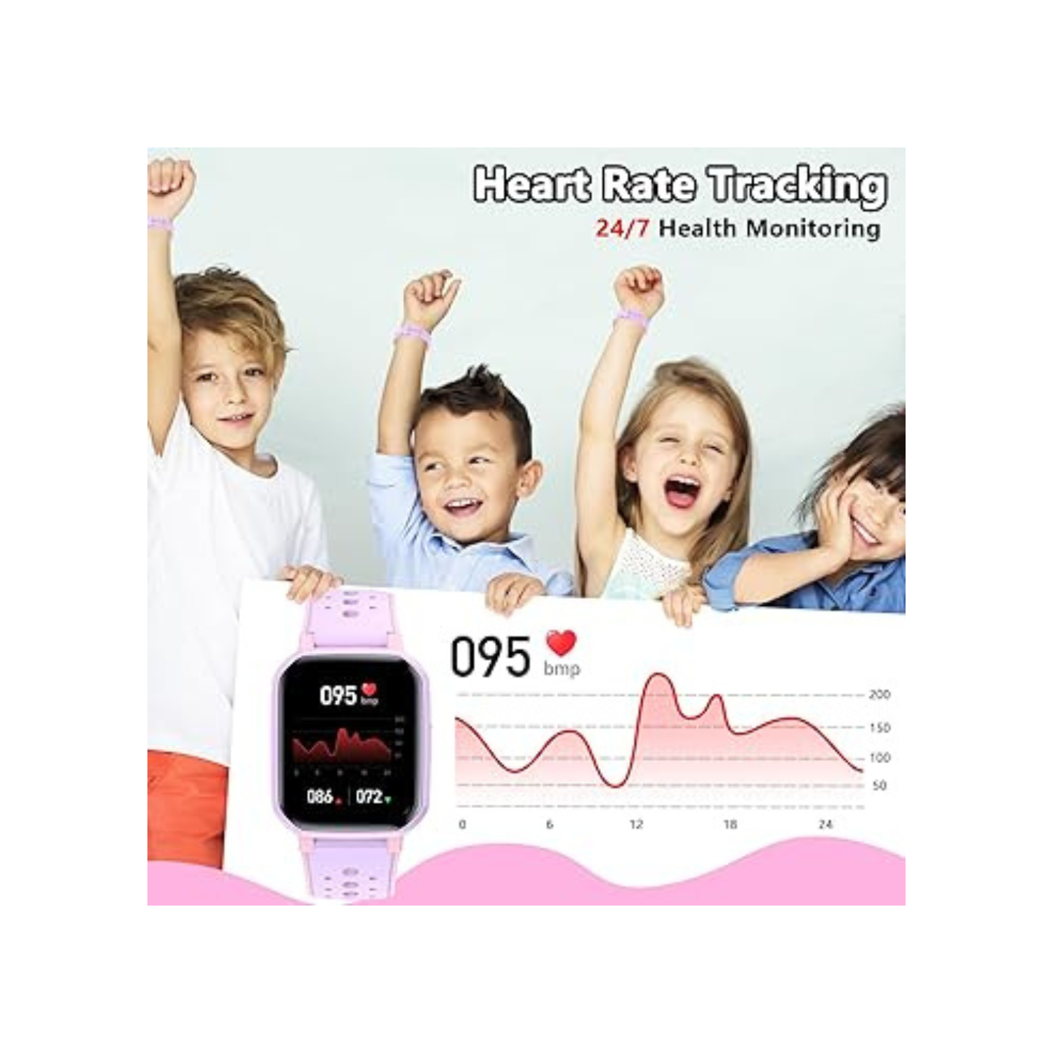 Smart Watch for Kids Teens, Fitness Tracker Boy Girls Watch with 19 Sport Modes, Pedometer, Sleep Monitor, Kids Watch Birthday Gifts Toy Gift for