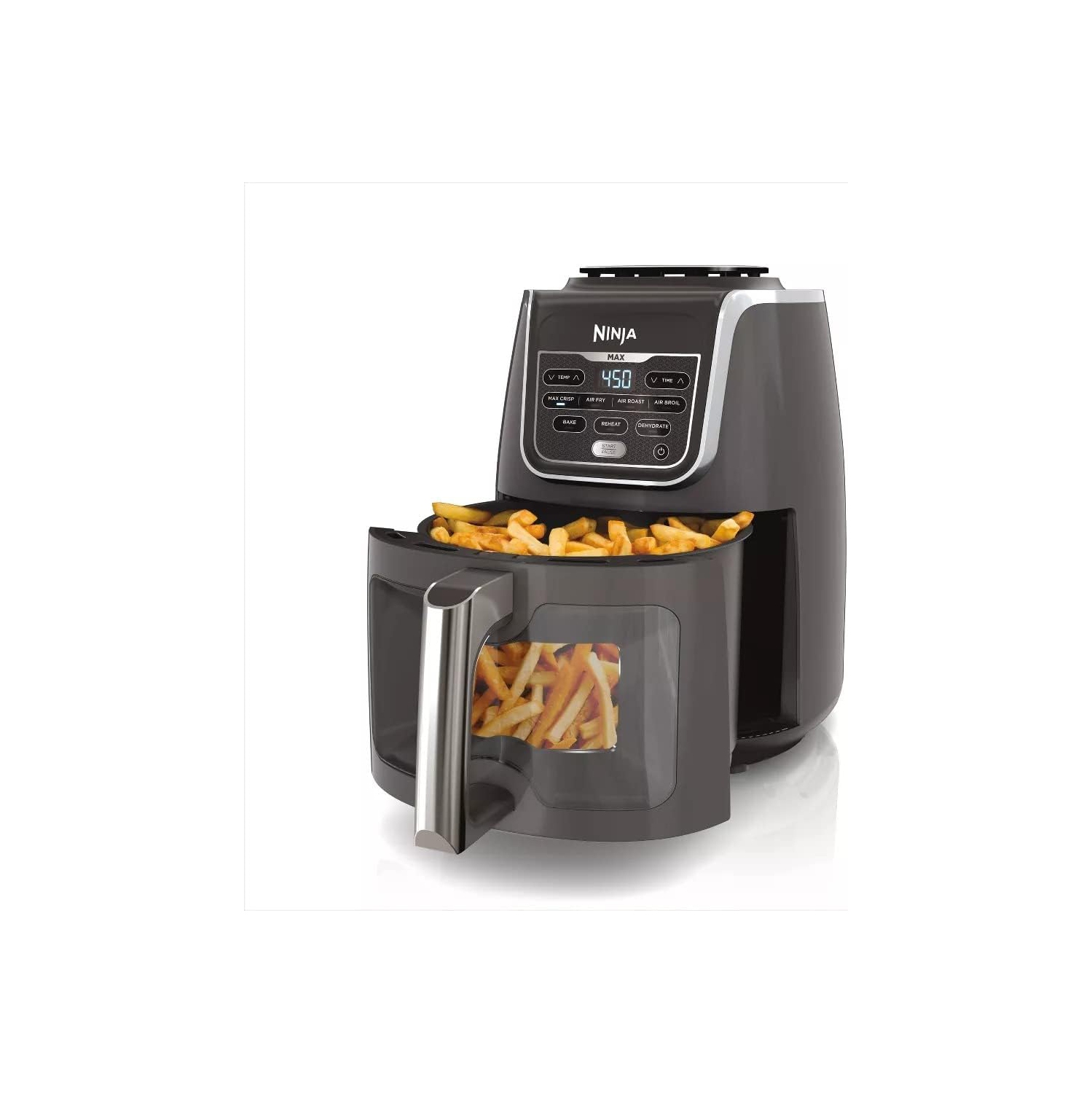 Friteuse à air chaud EzView Max XL AF171 de Ninja qui cuit, rend croustillant, rôtit, grille, cuit, Réchauffage et déshydratation Juste