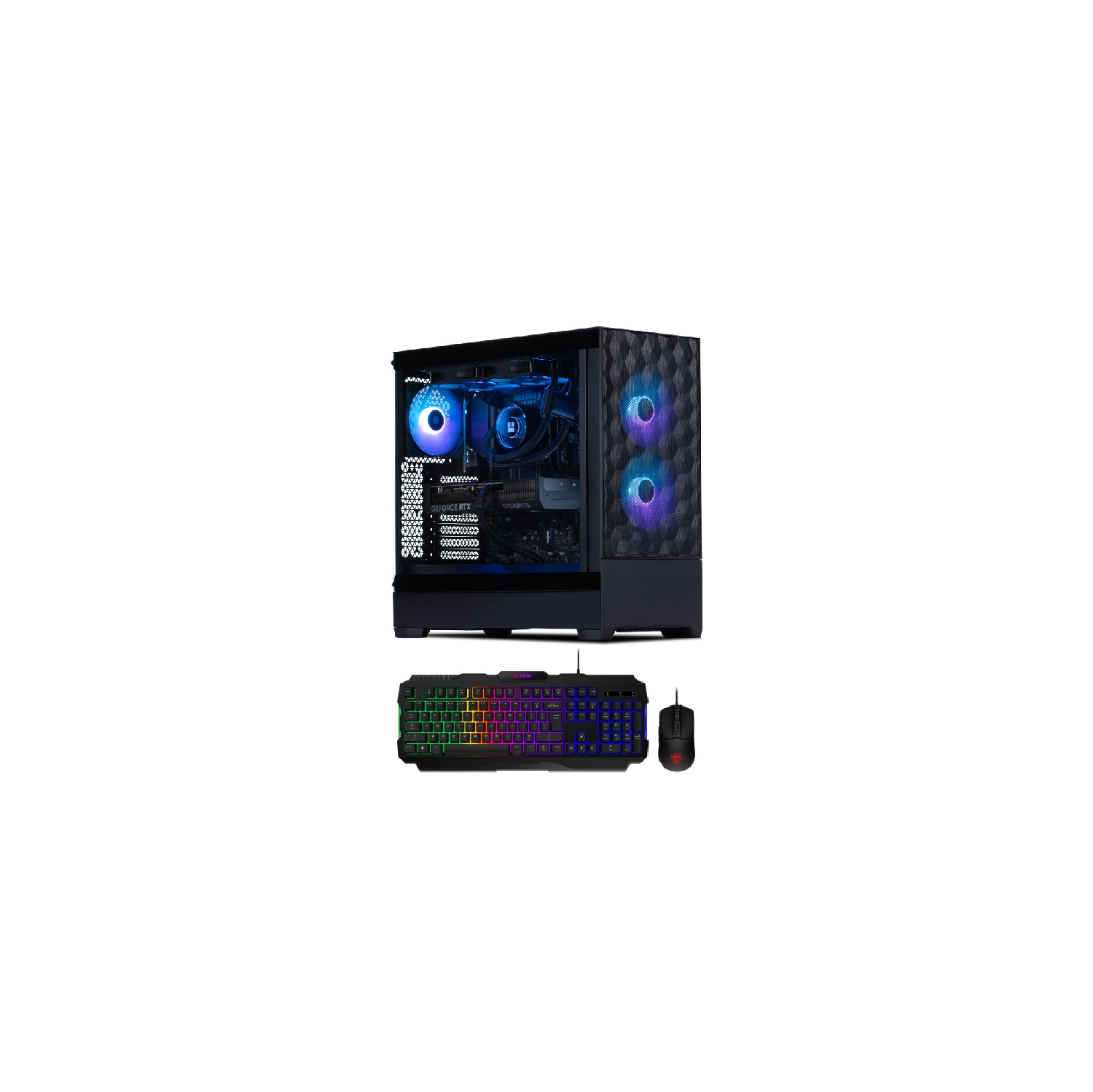 Quoted Tech Frontier Gaming Custom PC - Black - EX (Intel 13th Gen - i9 13900KF, RTX 4080 Super, 2TB SSD, 64GB RAM, Windows 11, 3 Year Warranty), MSI Gaming Mouse and Keyboard)