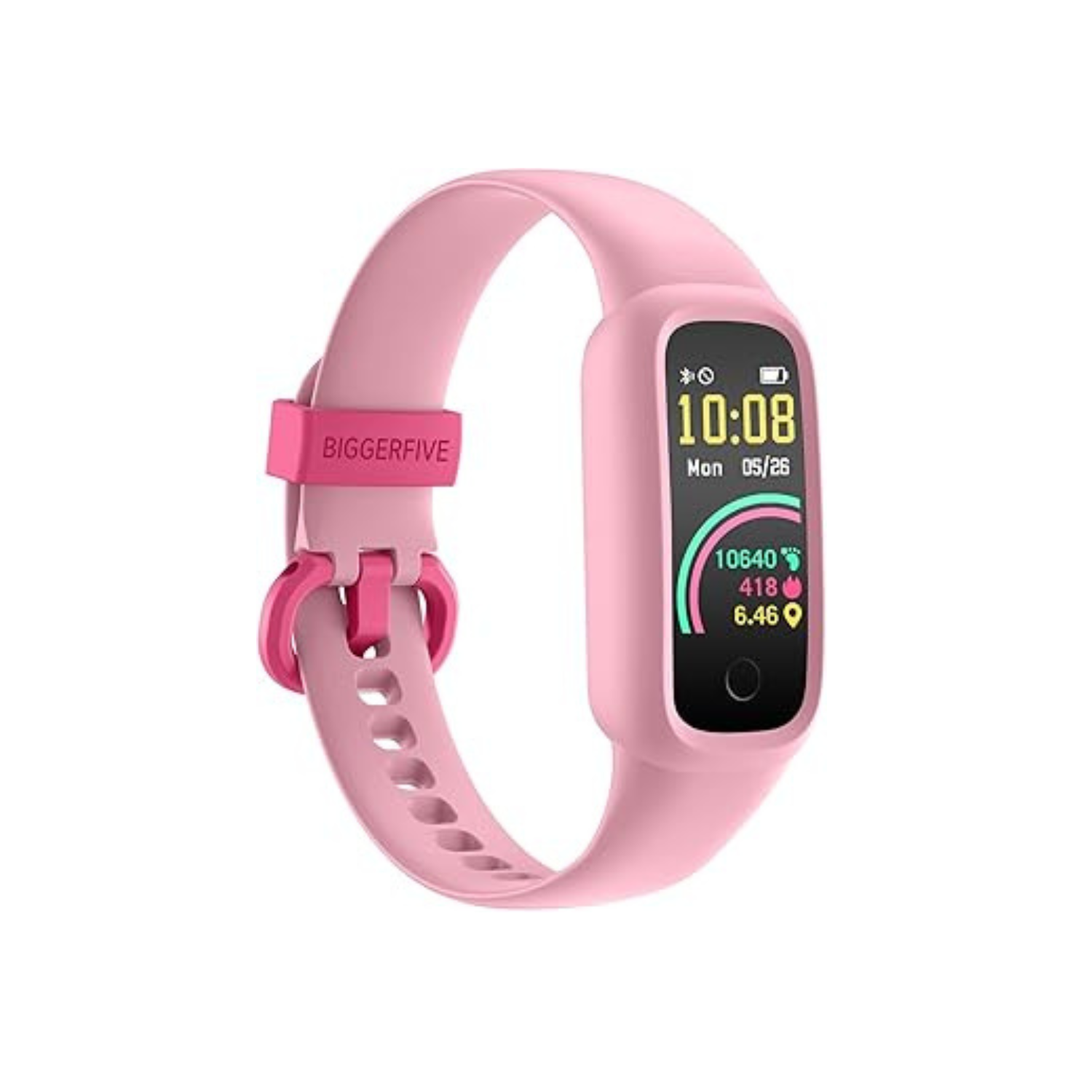 BIGGERFIVE Vigor 2 L Kids Fitness Tracker Watch for Boys Girls Ages 5-15, Activity Tracker, Heart Rate Sleep Monitor, IP68 Waterproof, Pedometer,