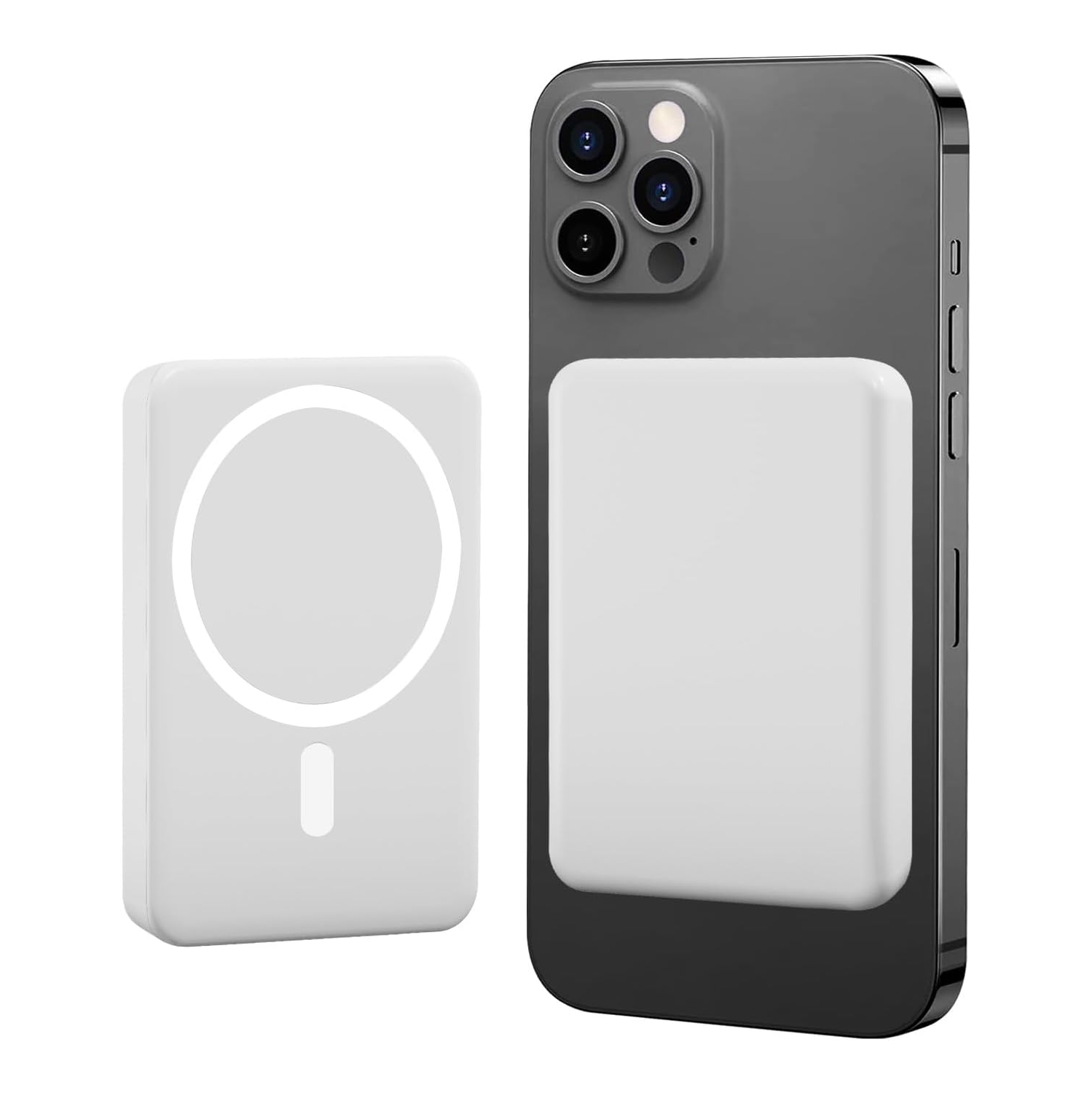 Mag-Safe y Pack,5000mAh Magnetic Power Bank with USB C PD 20W Ultra Fast Charging Portable