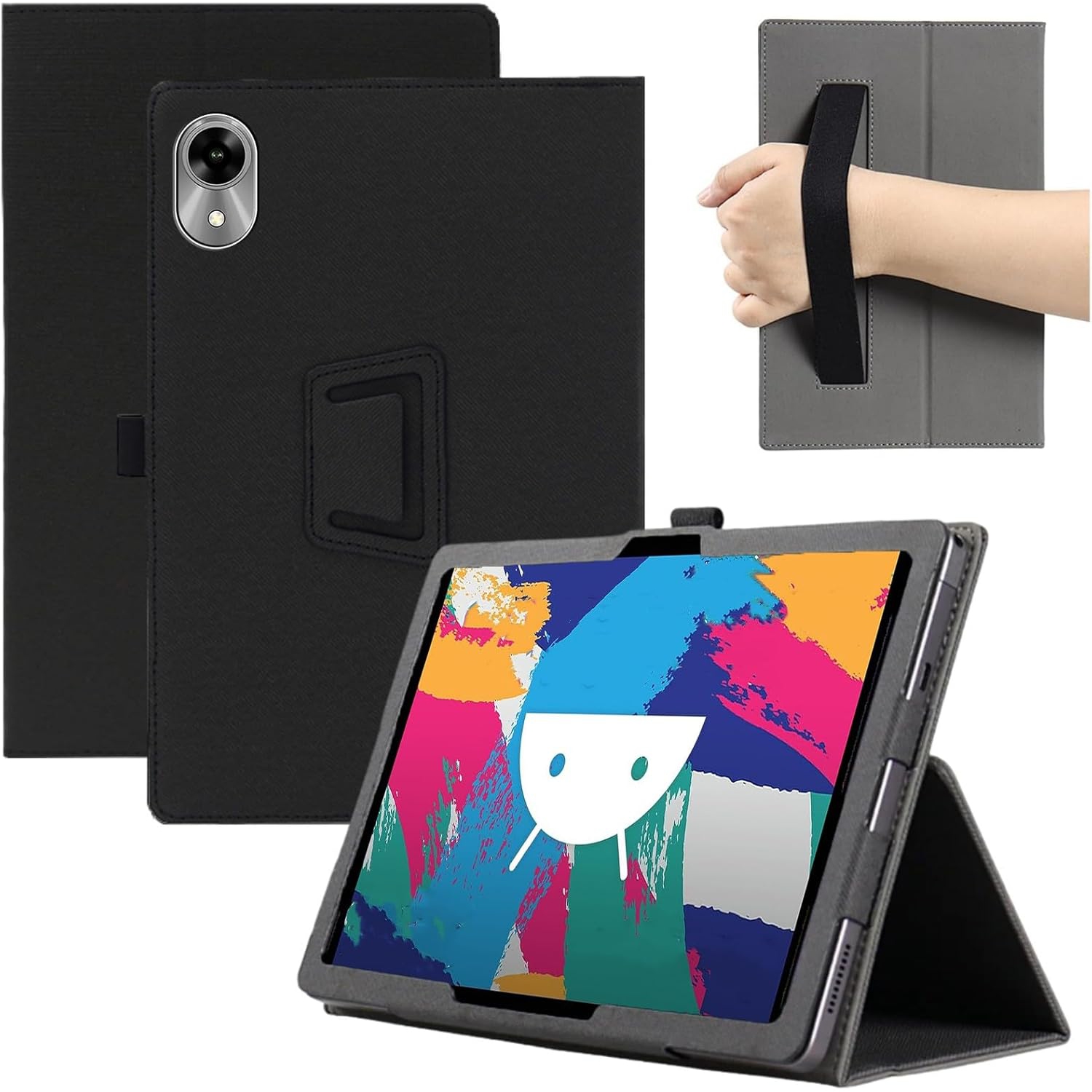 Case for UMIDIGI G1 Tab Mini 8 Inch, Premium PU Leather Protective Case with Hand Strap [Auto Wake/Sleep]