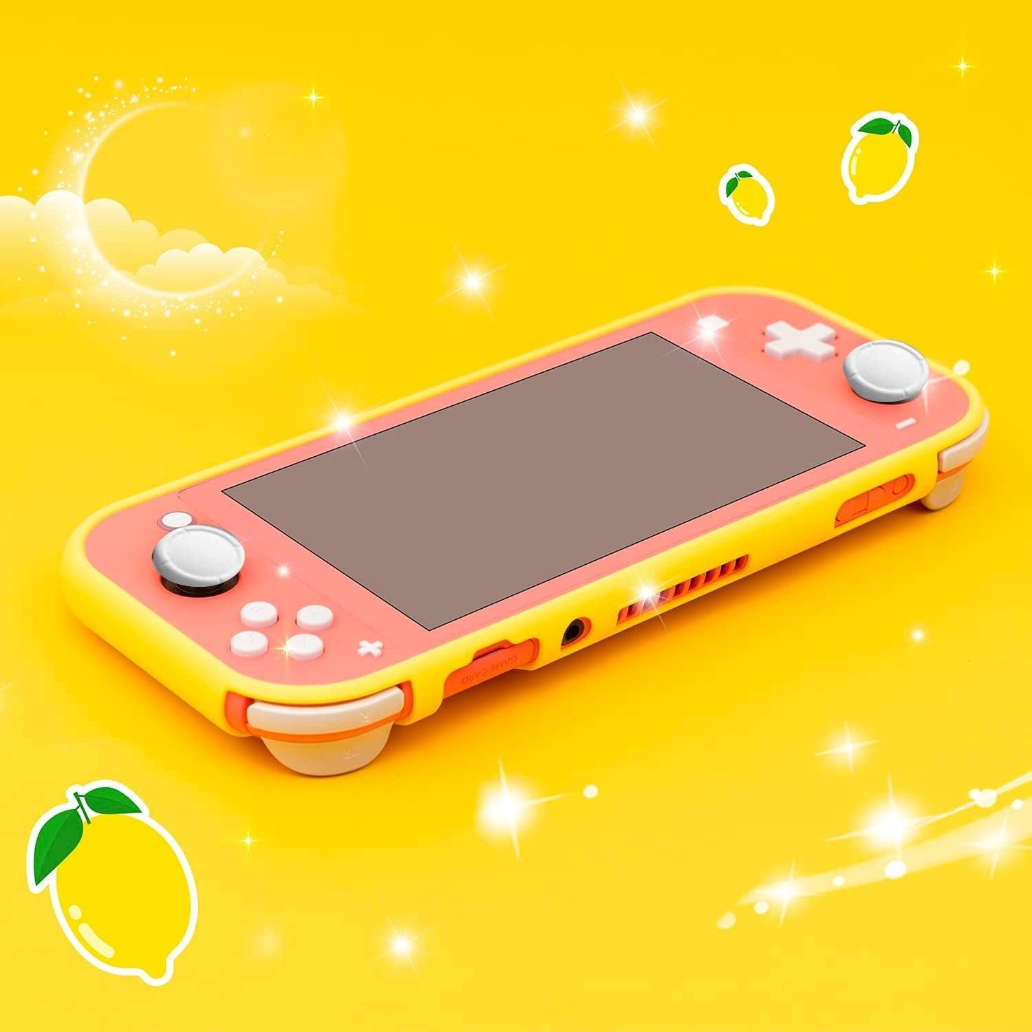 Lemon Switch Cover | Fruit Food Spring Cartoon Pastel Snap Case | Protective Shell Compatible