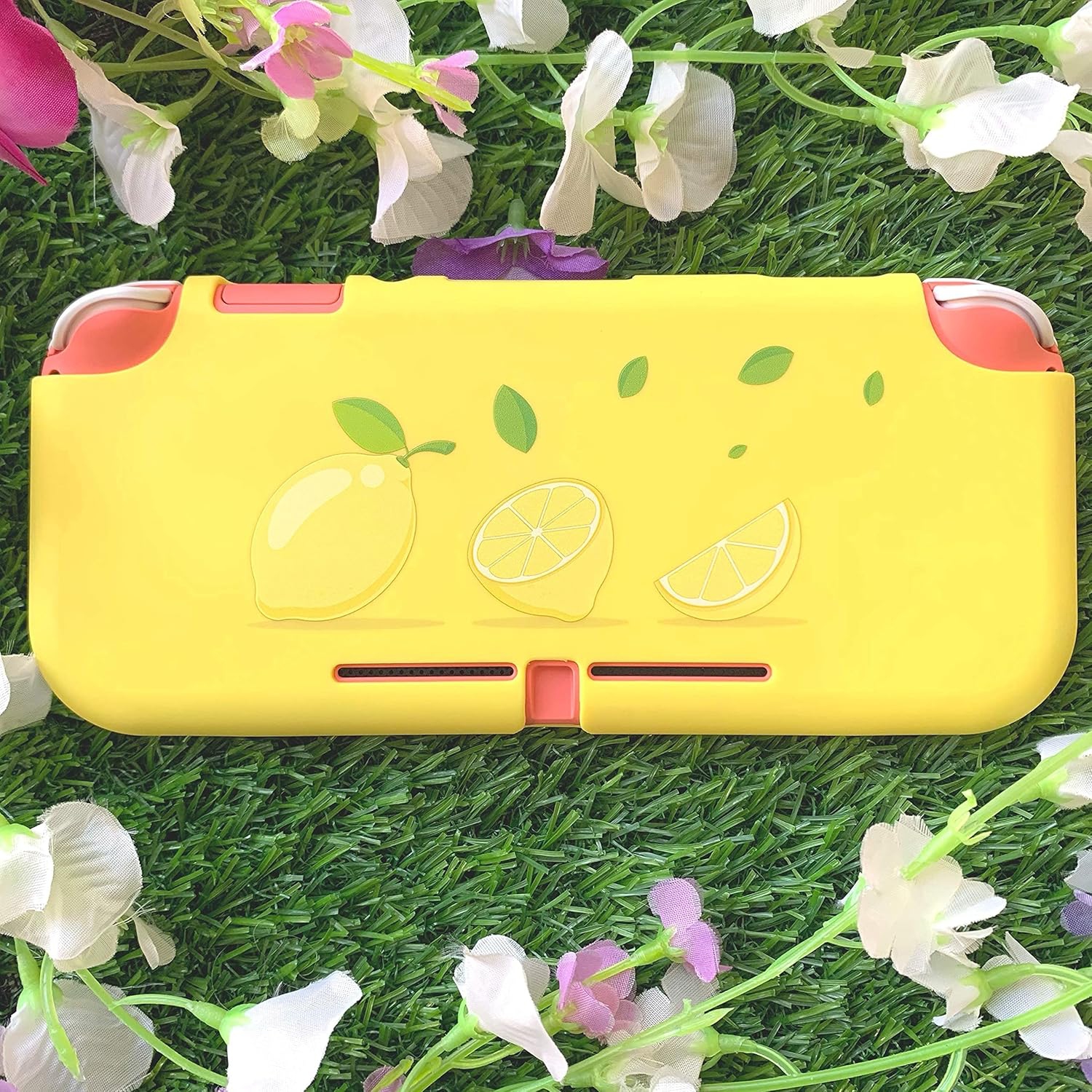 Lemon Switch Cover | Fruit Food Spring Cartoon Pastel Snap Case | Protective Shell Compatible