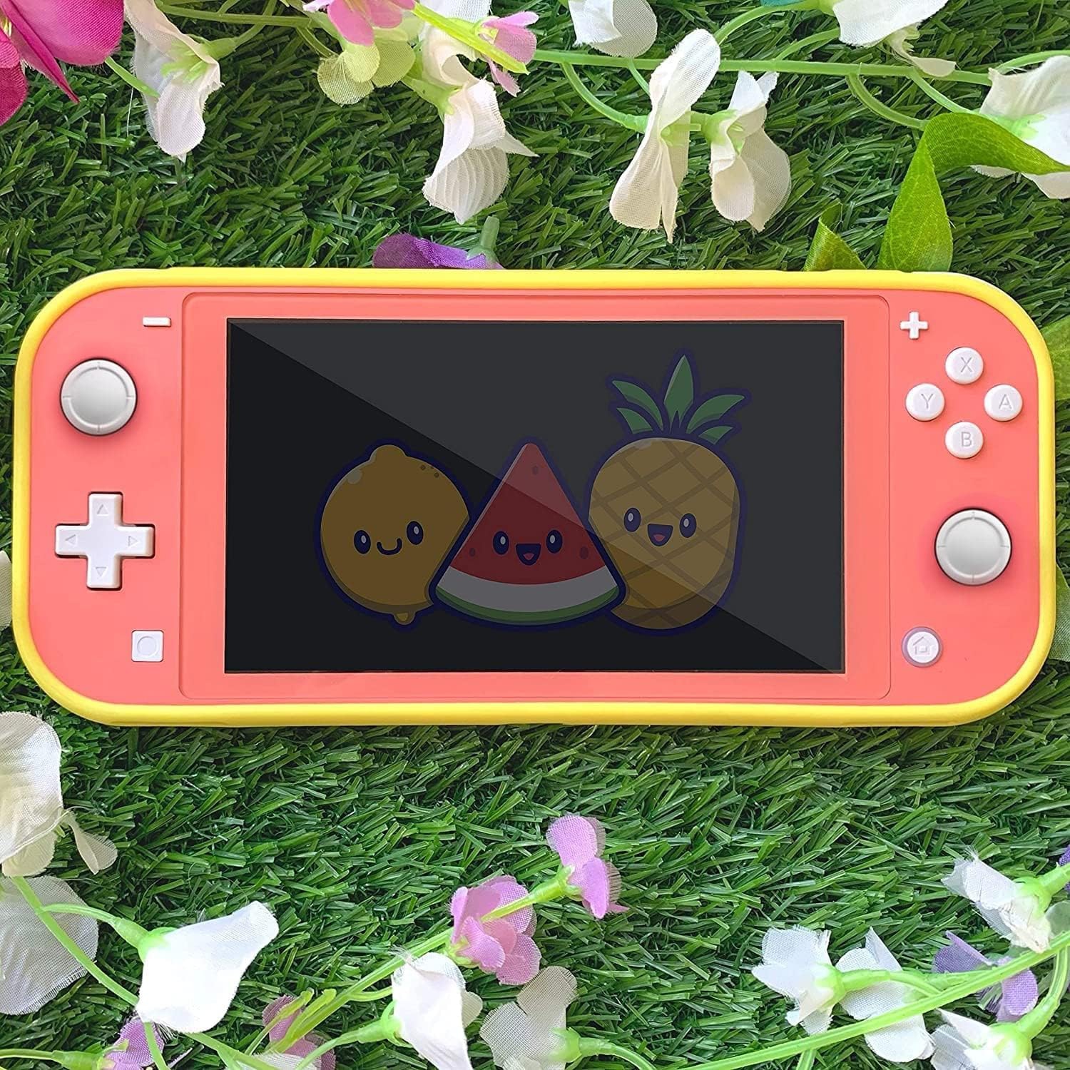 Lemon Switch Cover | Fruit Food Spring Cartoon Pastel Snap Case | Protective Shell Compatible