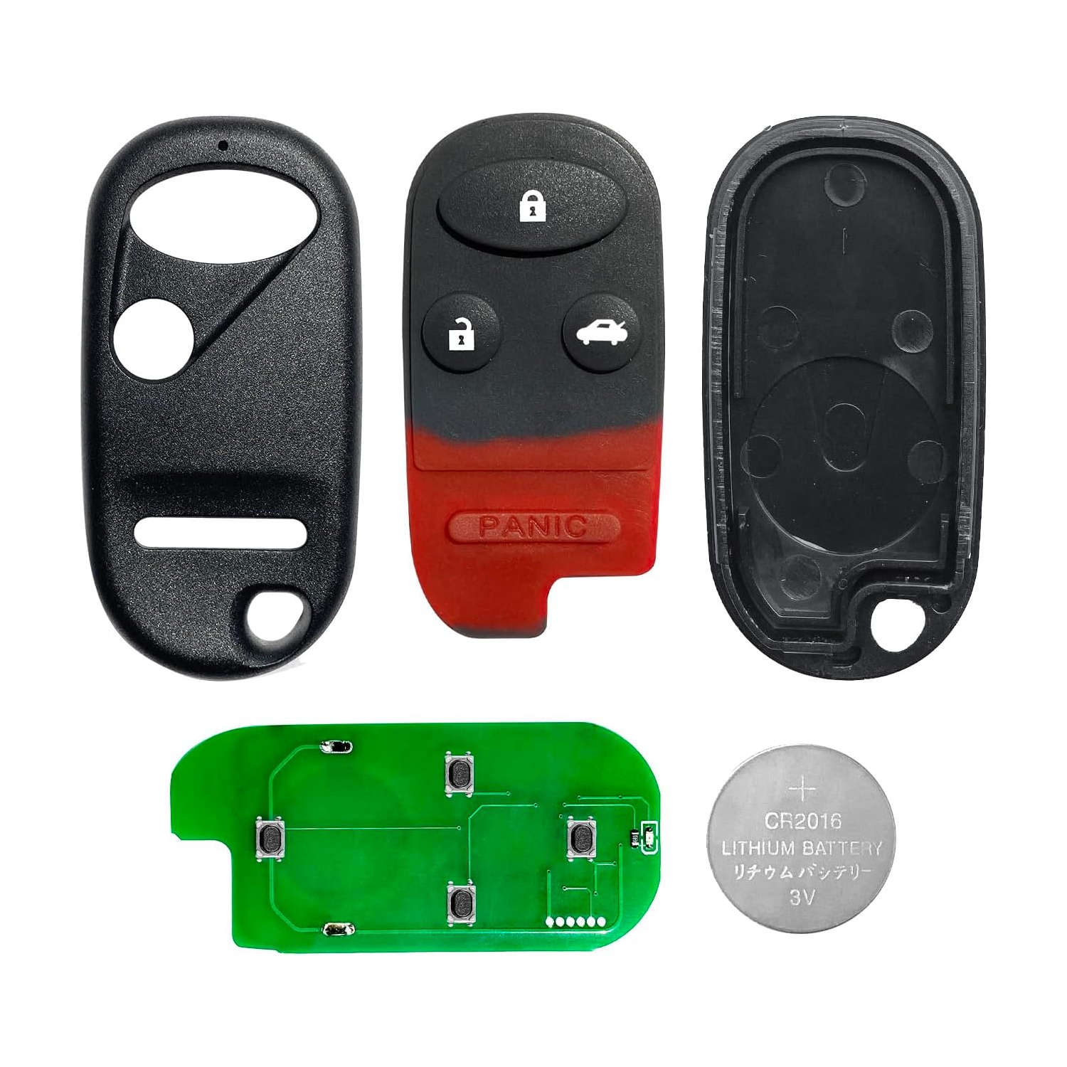 Key Fob Remote Replacement for 2007 2008 2009 Honda Accord Civic Insight 4 Buttons 434MHz