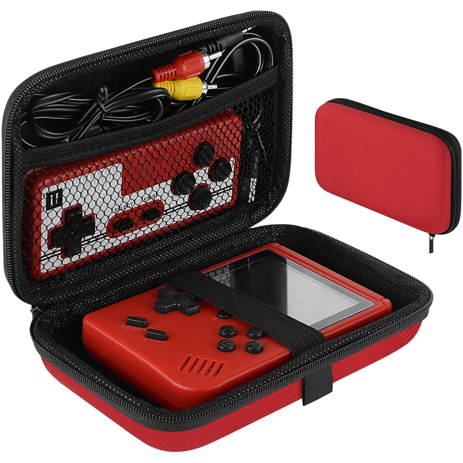 Étui de transport pour console de jeu portative, étui de voyage protecteur pour mini lecteur rétro pour câble de recharge,