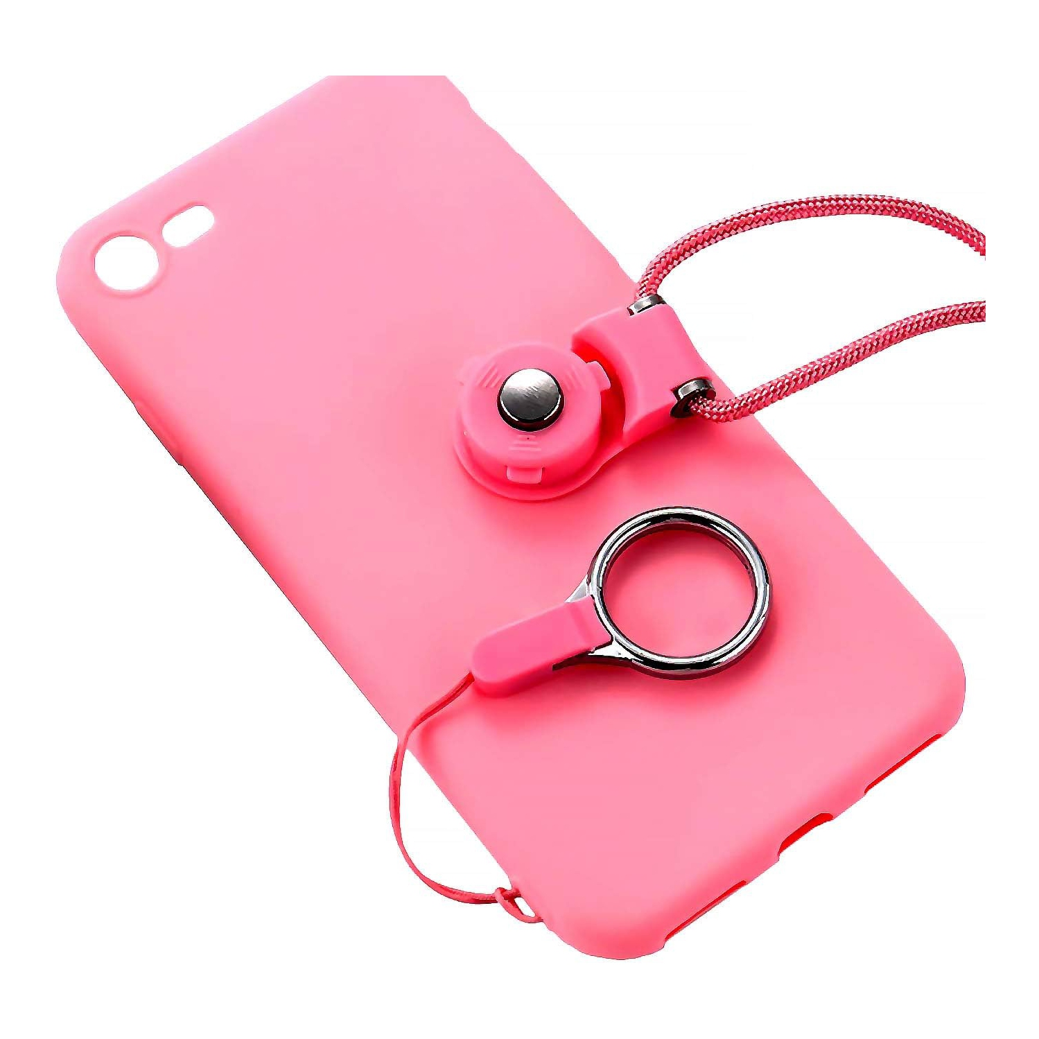 Paquet de 4 breloques pour cordon au cou pour téléphone cellulaire, corde pour collier en nylon de 14,6&nbsp;po, cordon pour dragonne, porte-clés