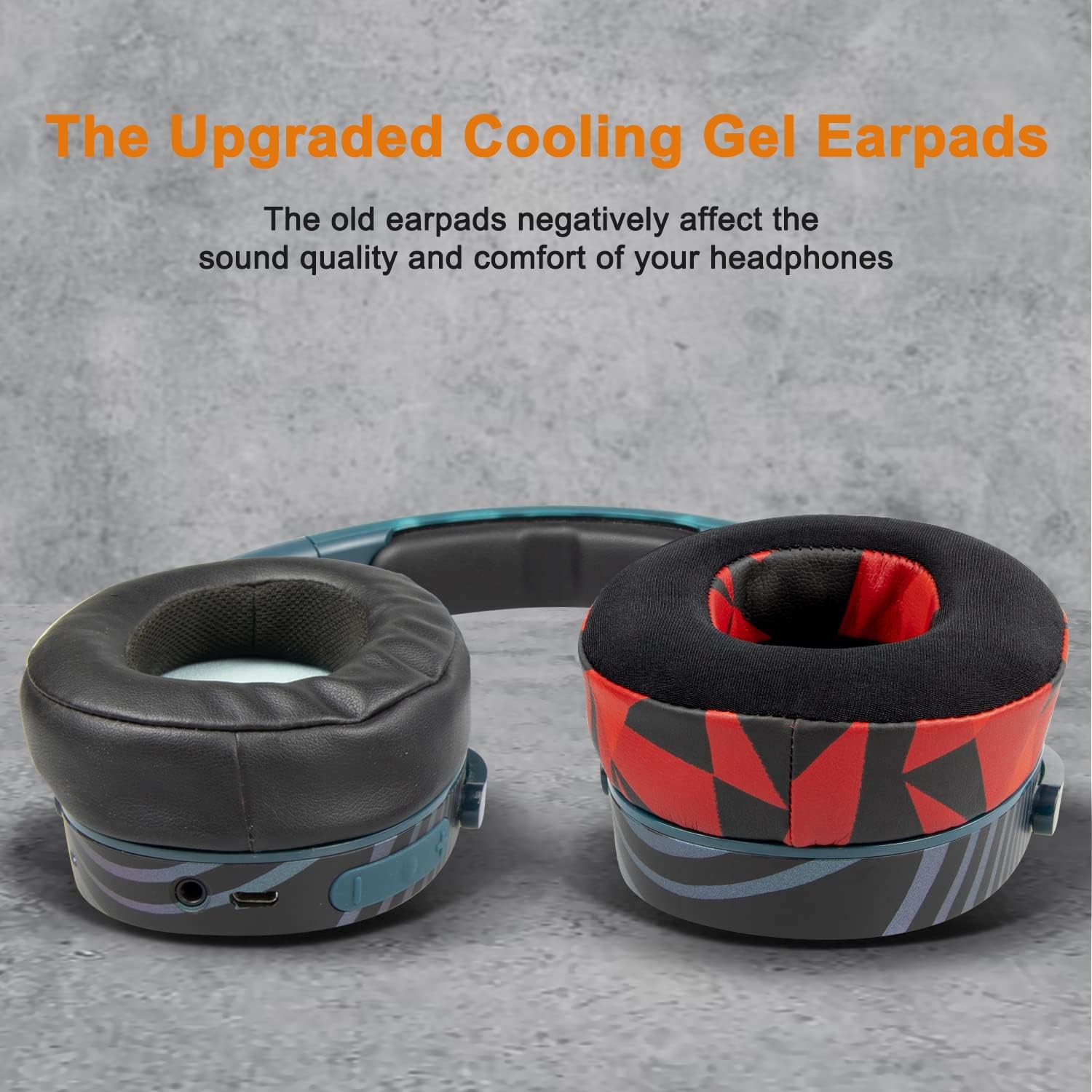 Cooling-Gel Earpads Cushions Replacement for Skullcandy Hesh 3/ANC/Evo & Crusher /ANC/Evo & Venue ANC