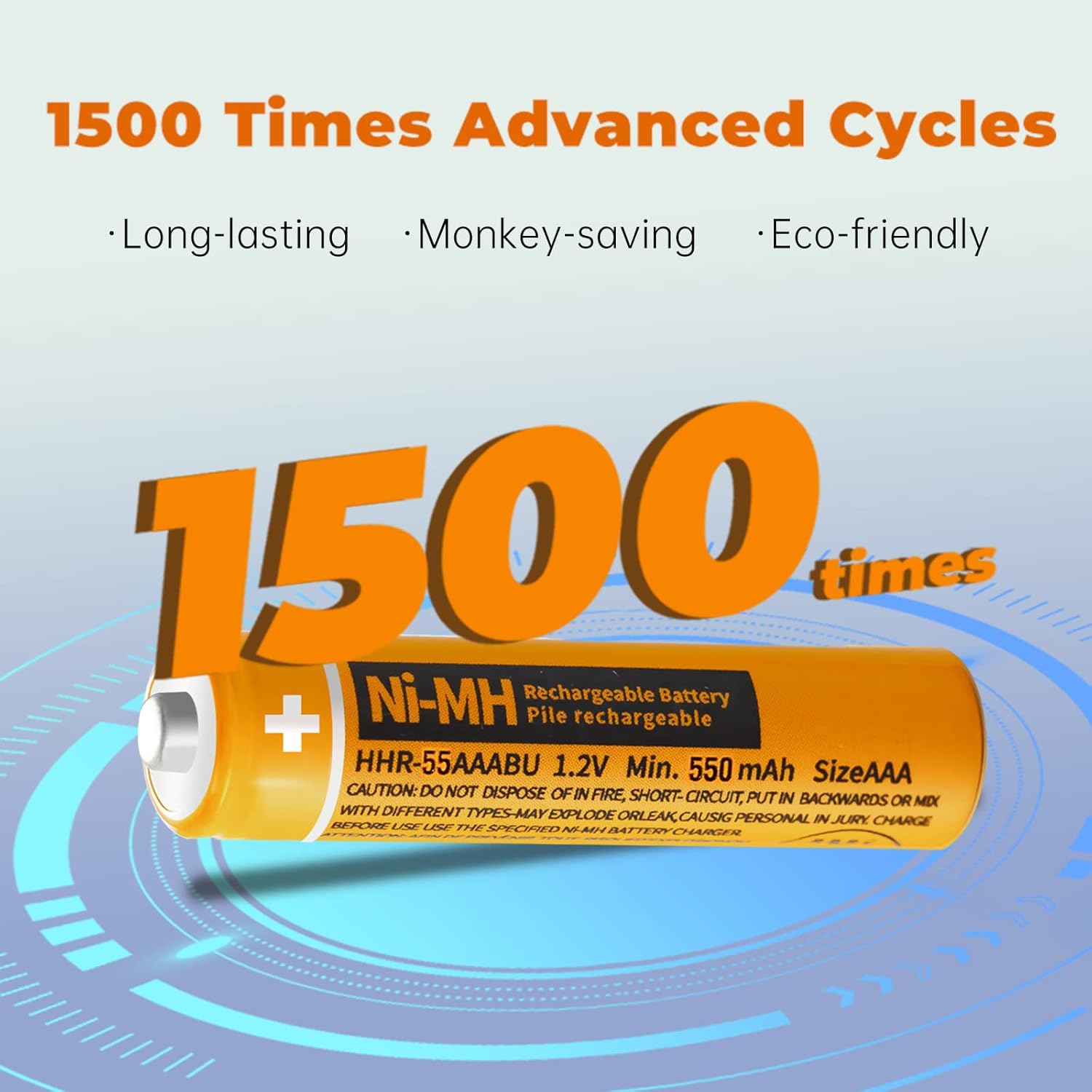 4 Packs HHR-55AAABU NI-MH AAA Rechargeable Cordless Phones y, 1.2V 550mah Replacement ies Compatible