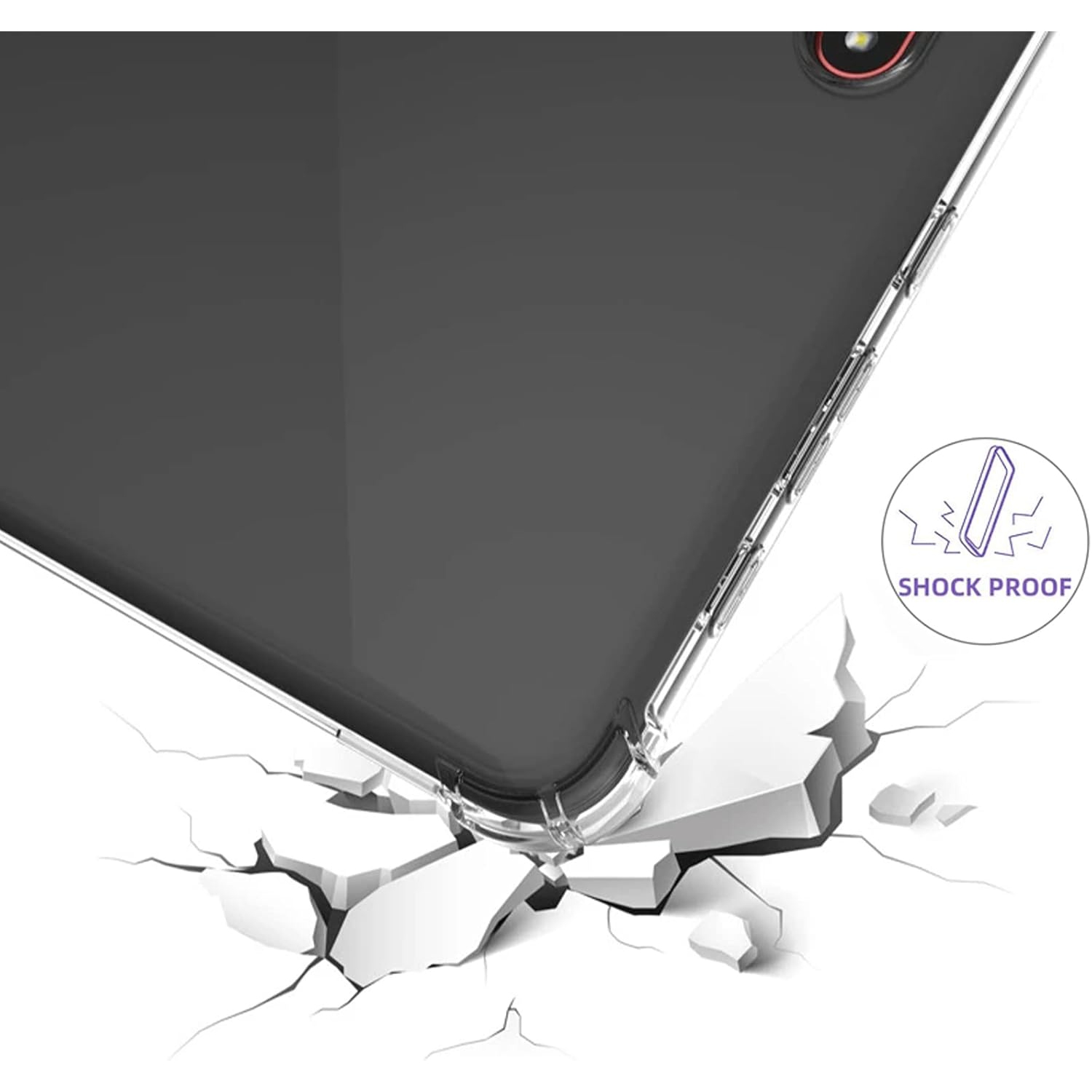 Tablet Case for Samsung Galaxy Tab Active 4 PRO 10.1inch, Flexible TPU Ultra Slim Reinforced Corners