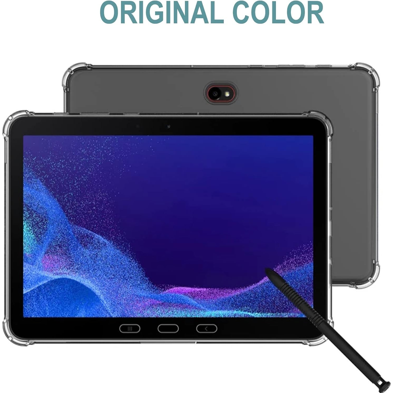 Tablet Case for Samsung Galaxy Tab Active 4 PRO 10.1inch, Flexible TPU Ultra Slim Reinforced Corners