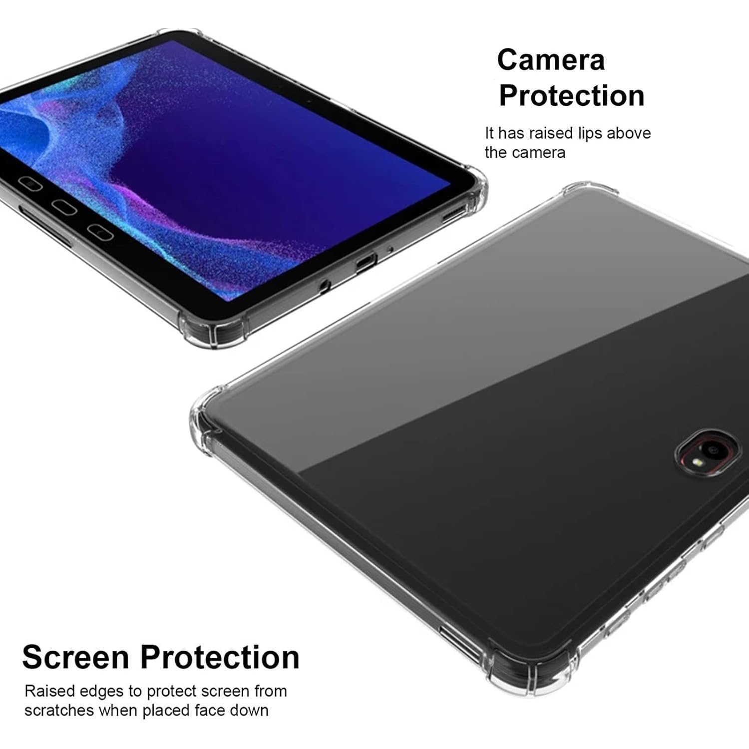 Tablet Case for Samsung Galaxy Tab Active 4 PRO 10.1inch, Flexible TPU Ultra Slim Reinforced Corners