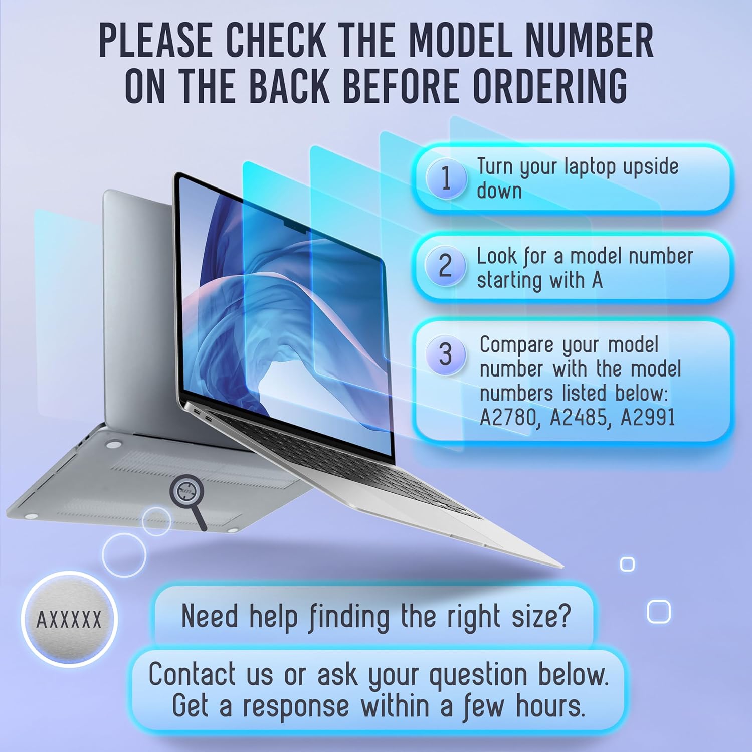 Removable Blue Light Screen Protector Compatible With MacBook Pro 16" 2021, 2022, 2023, M1, M2, M3 | Easy On/Off Laptop