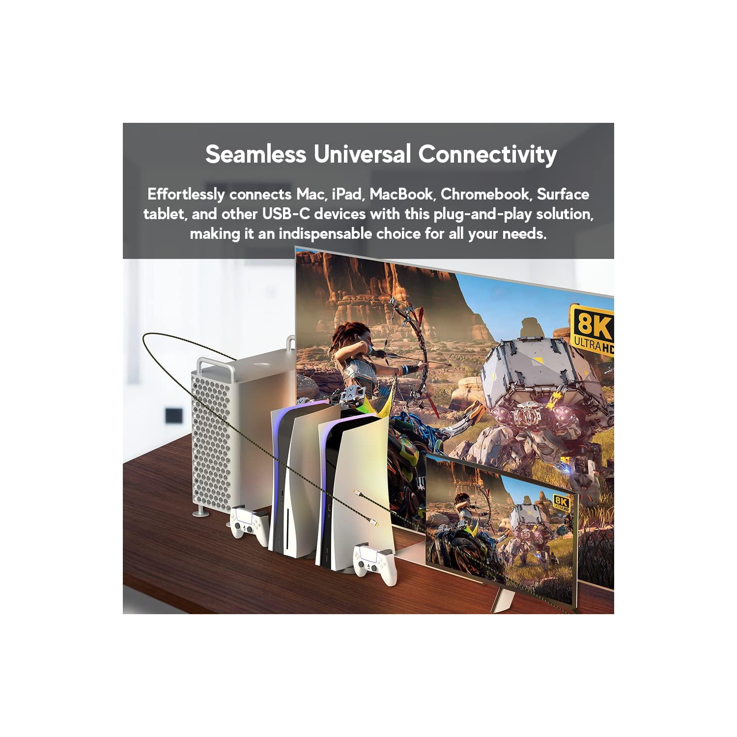 - USB 4.0 240W 40Gbps Type-C Thunderbolt 4 Cable [1.8m] 8K@60hz Video Super-Fast Data Charging Durable Sleeved