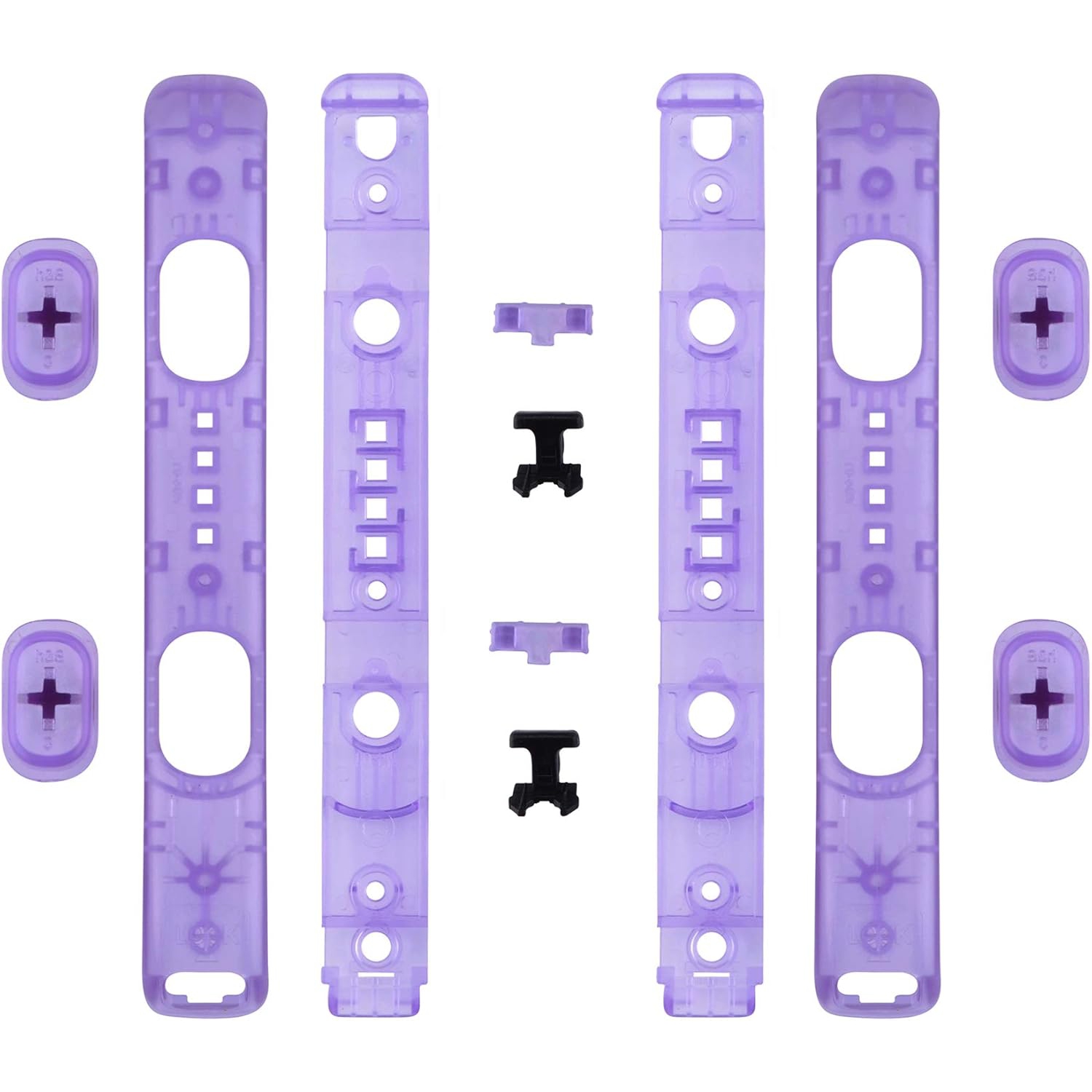 Clear Ato Purple Replacement Shell for Nintendo Switch & O Joycon Strap ...