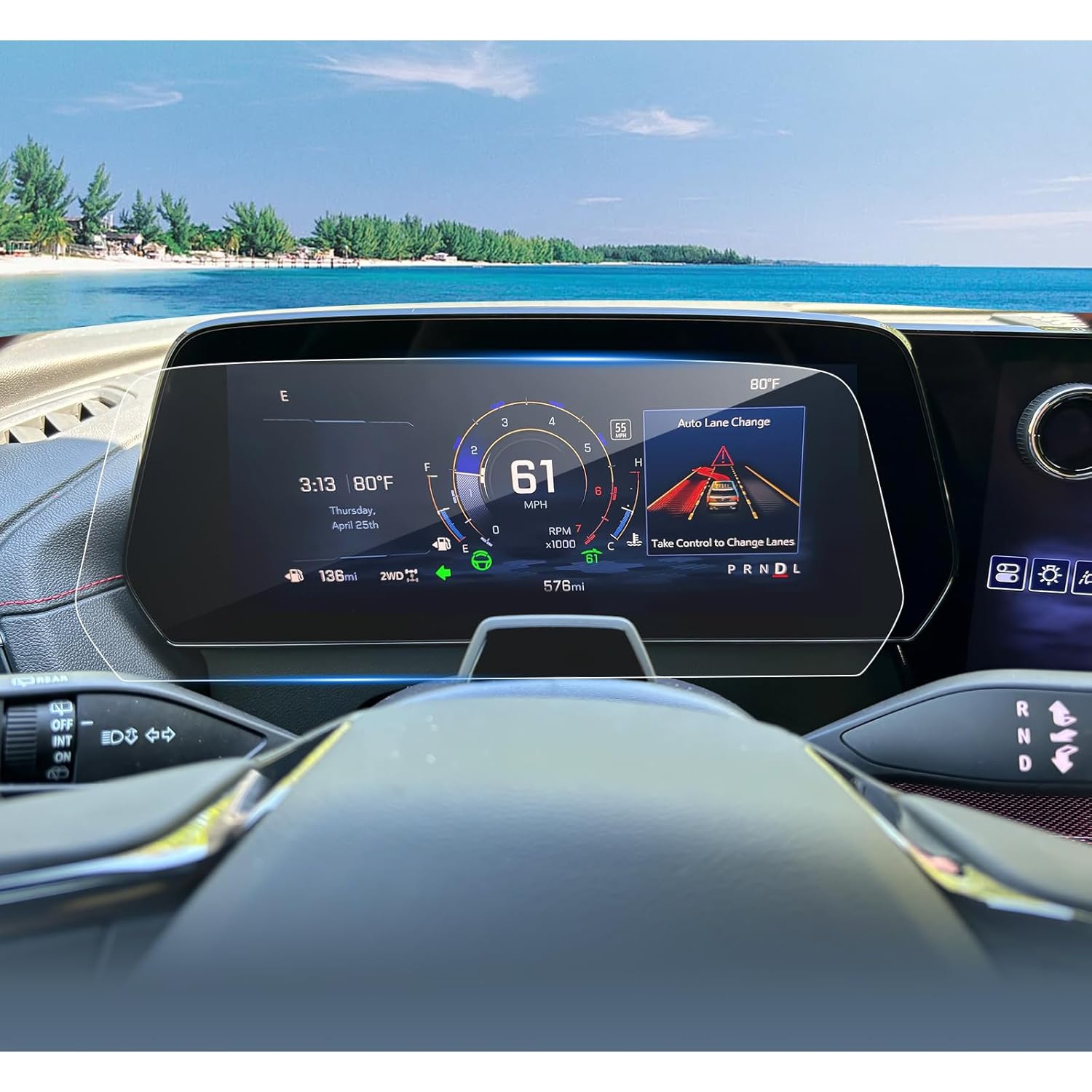 (2pcs) Protecteur d'écran de tableau de bord Traverse 2024 pour Traverse de Chevrolet Tableau de bord de 11 pouces, Chevy 2024