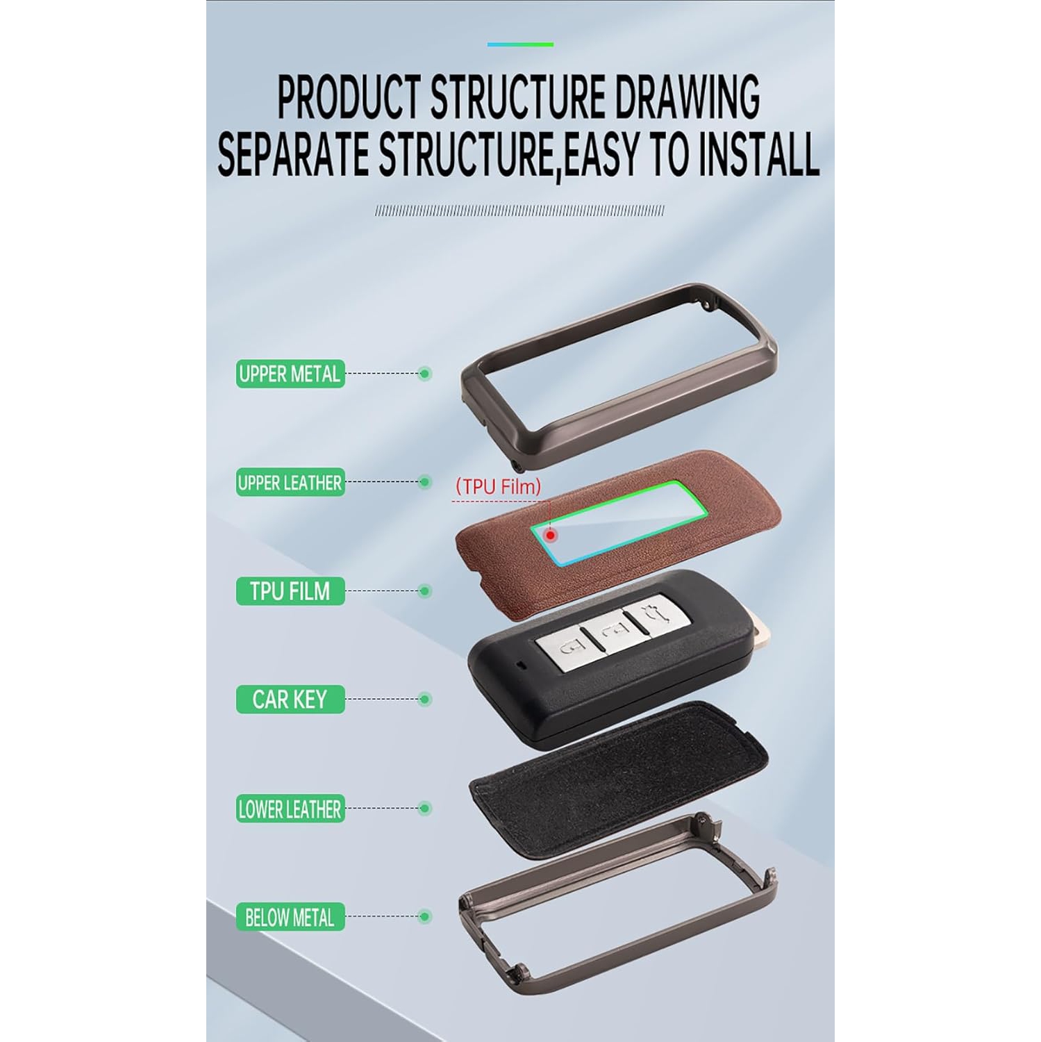 Couvre-clés convenant à la clé Mitsubishi