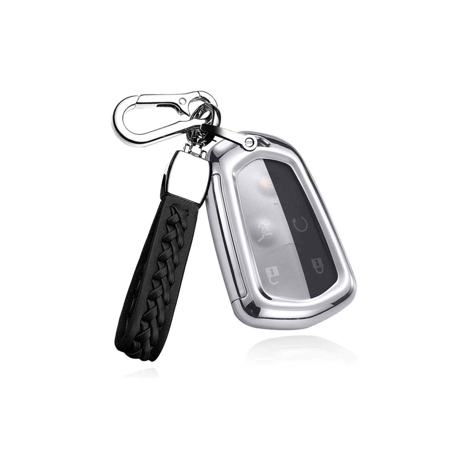 Plating TPU 4/5/6 Button Key Fob Cover for Cadillac Escalade CTS 2015-2019 SRX XT5 ATS STS CT6 Accessories