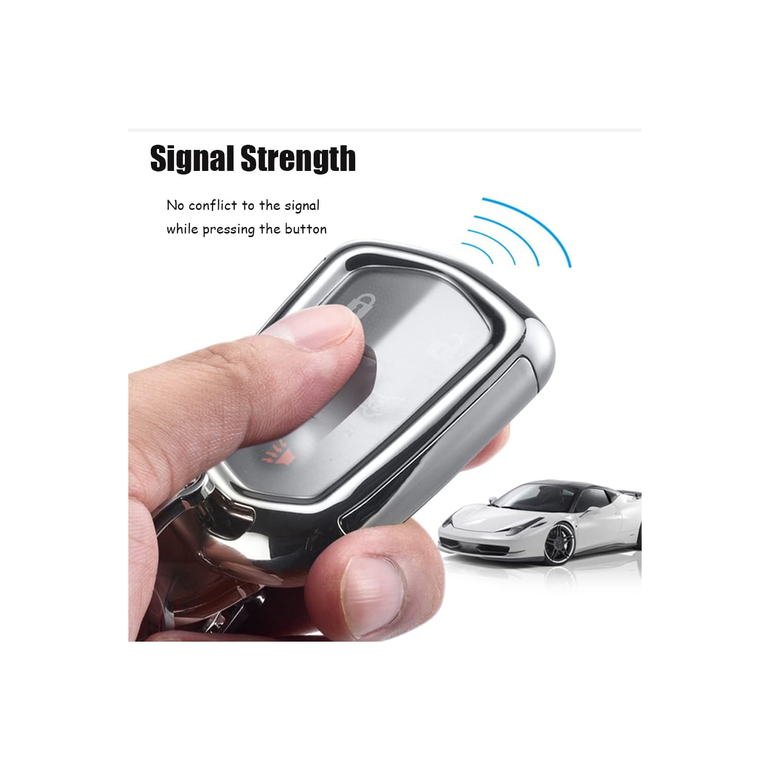 Plating TPU 4/5/6 Button Key Fob Cover for Cadillac Escalade CTS 2015-2019 SRX XT5 ATS STS CT6 Accessories