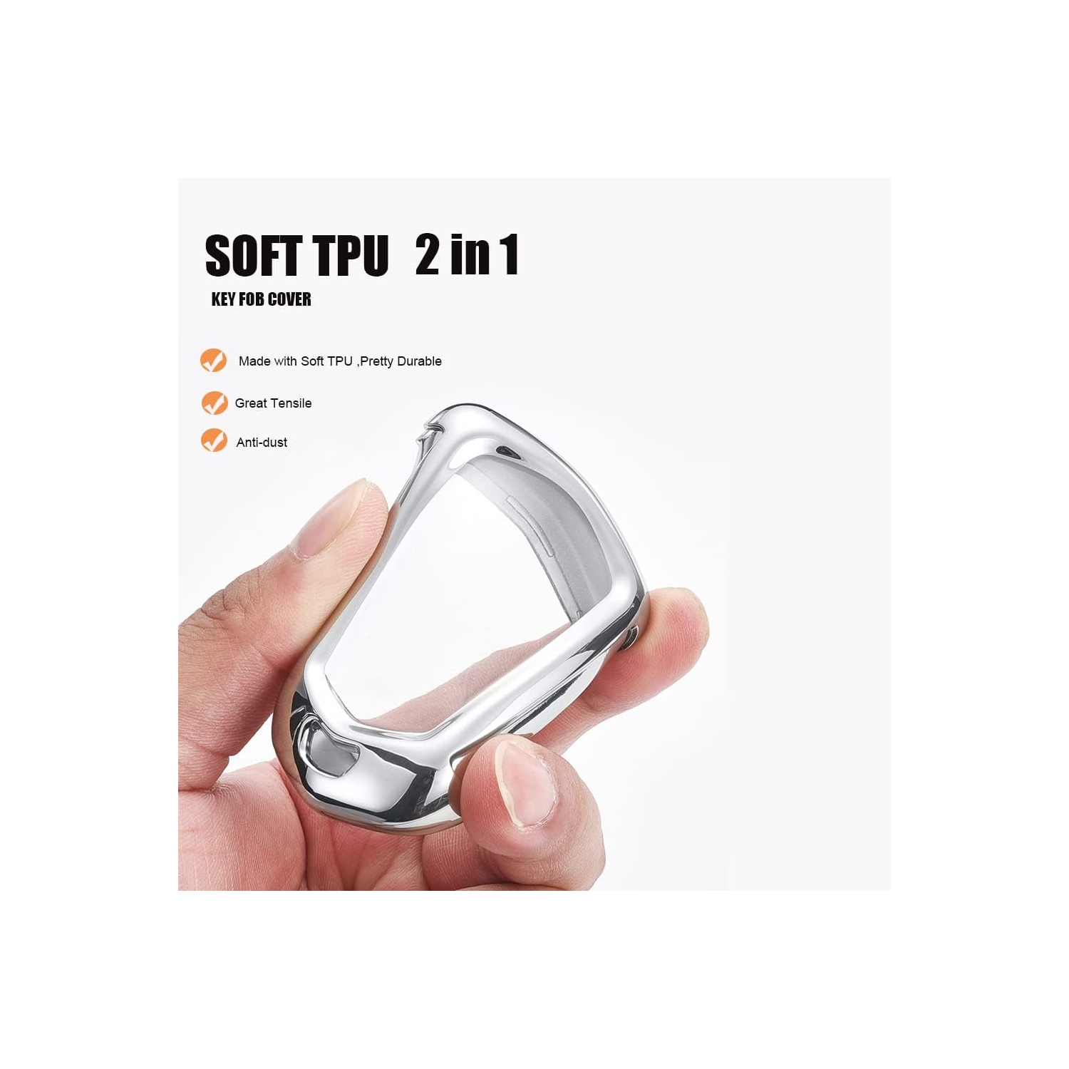 Plating TPU 4/5/6 Button Key Fob Cover for Cadillac Escalade CTS 2015-2019 SRX XT5 ATS STS CT6 Accessories