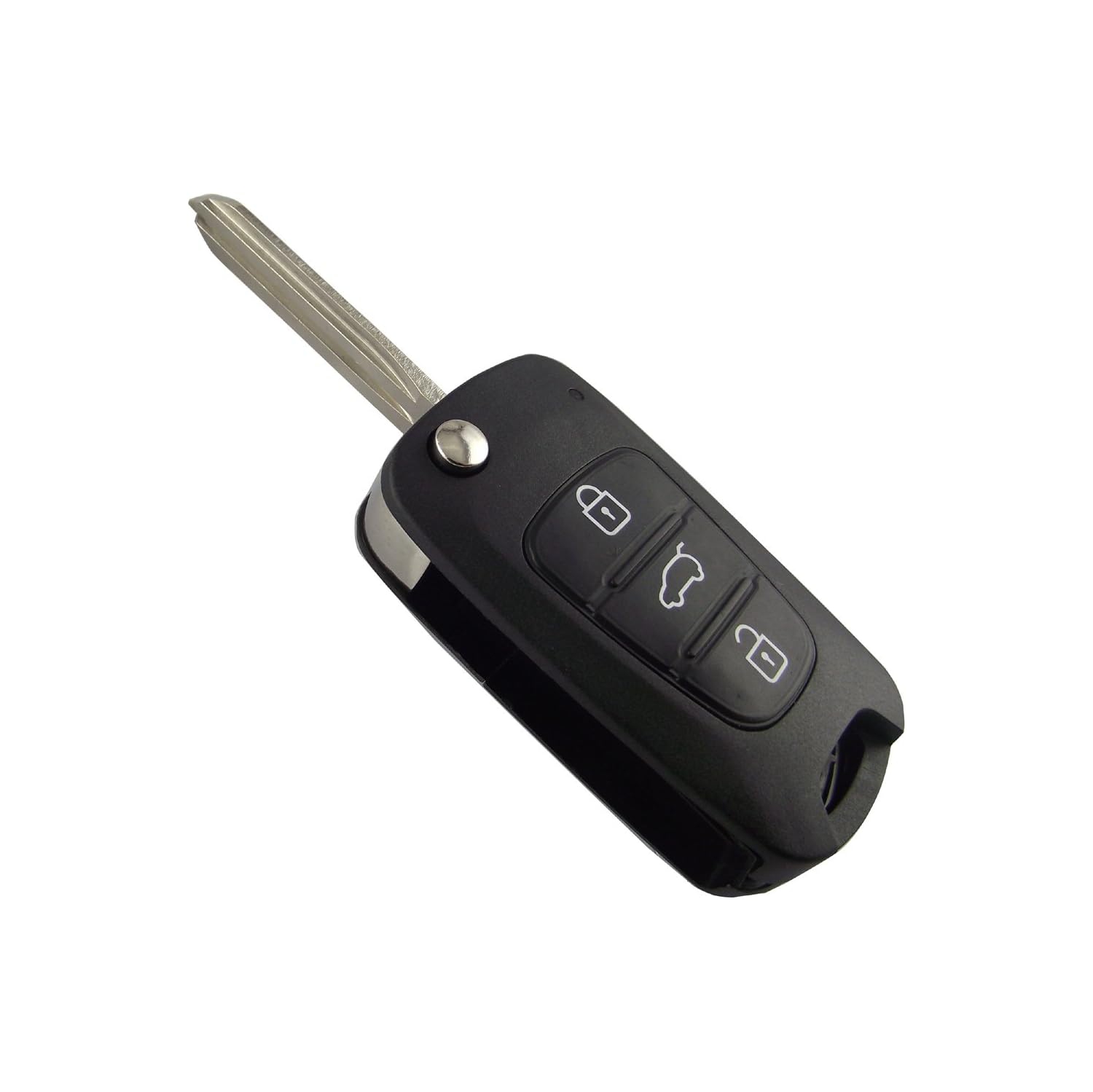 Non coupé Remplacement du boîtier de voiture pour clé à distance rabattable vierge pour Kia Forte Sportage Soul 3 boutons n° 2011-2012