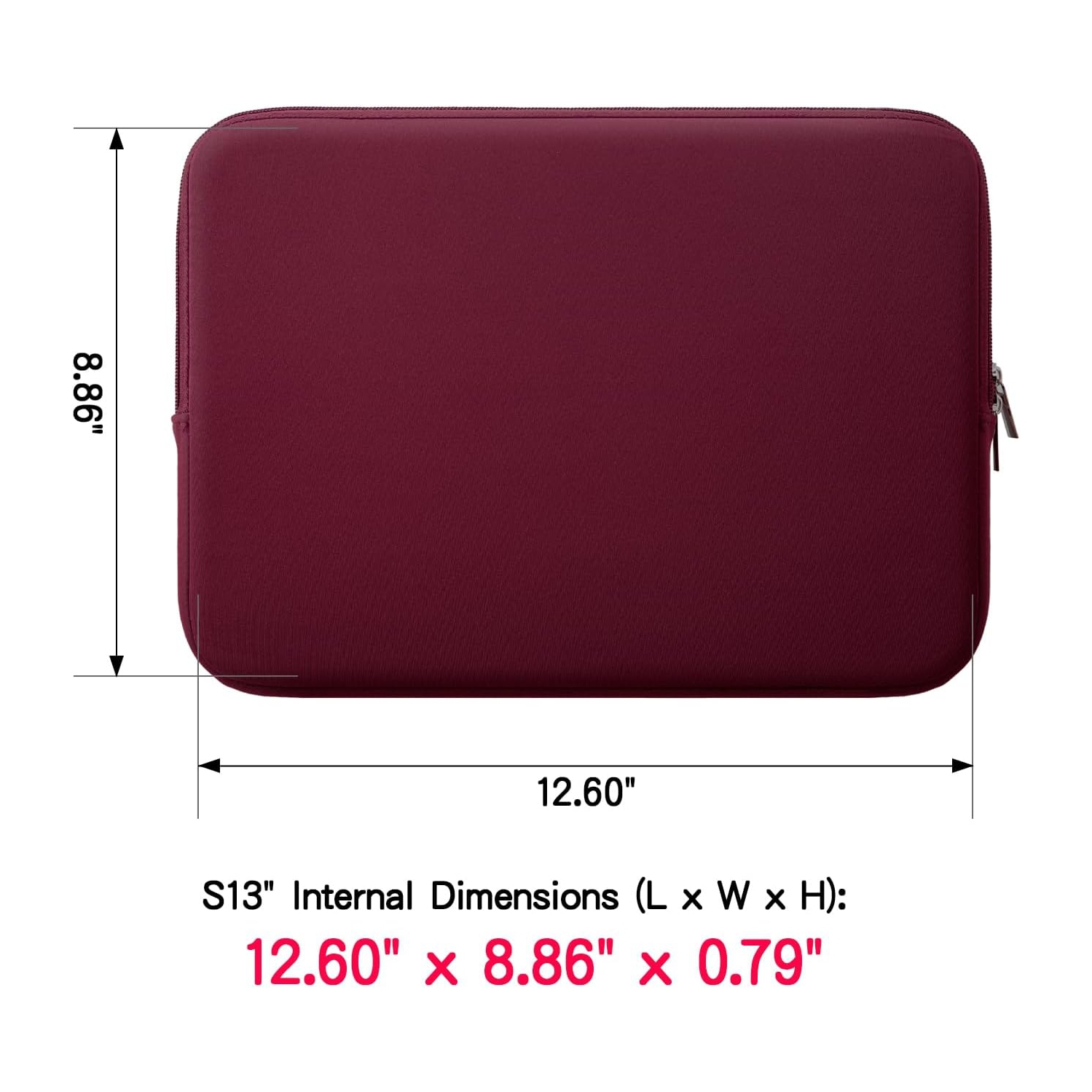 Housse pour portable RAINYEAR de 13 po avec pochette pour accessoires, compatible avec 2021 2022 MacBook de 13,6" M2 A2681, 13,3