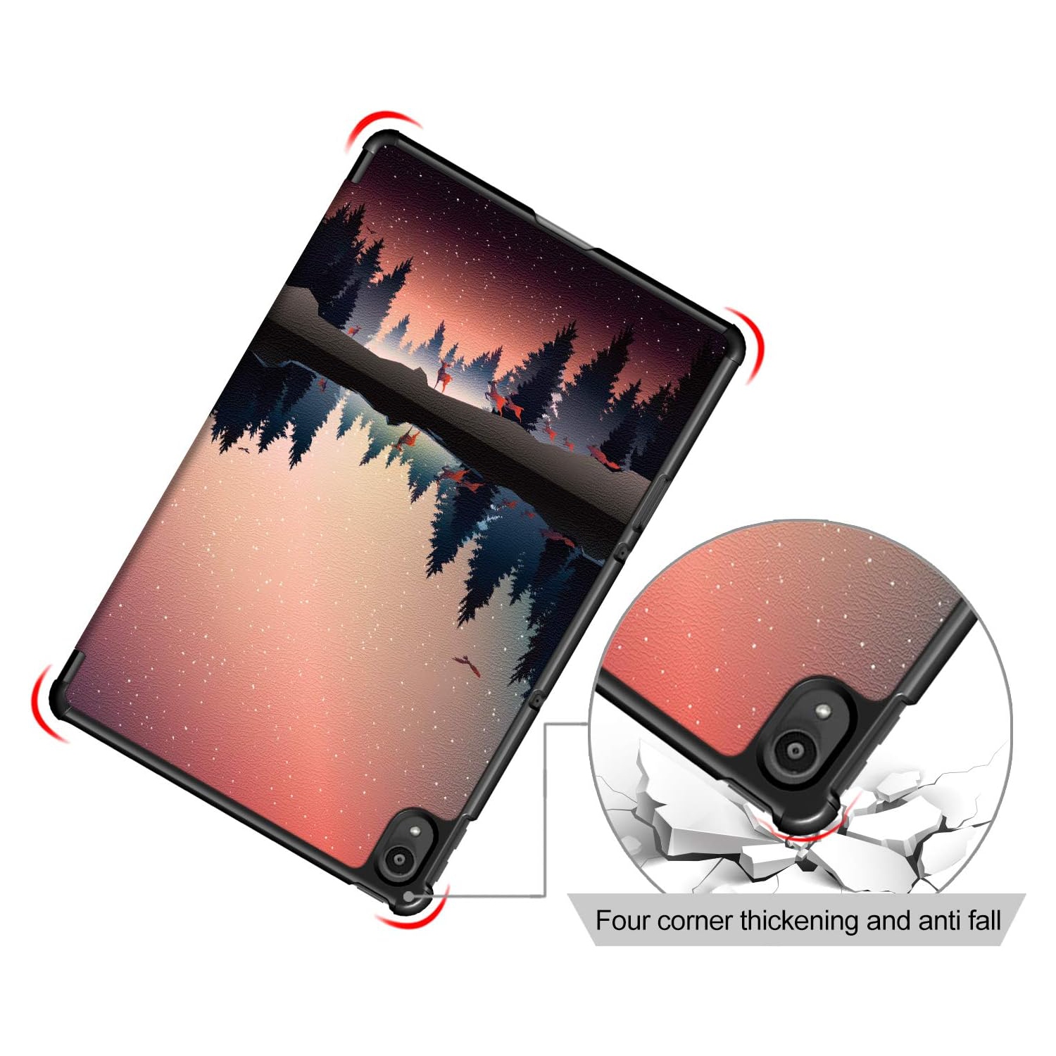 Case for Lenovo Tab P11 Plus 2021 / Tab P11, Folding Folio Ultra-Thin Smart PU Leather Stand Case Cover