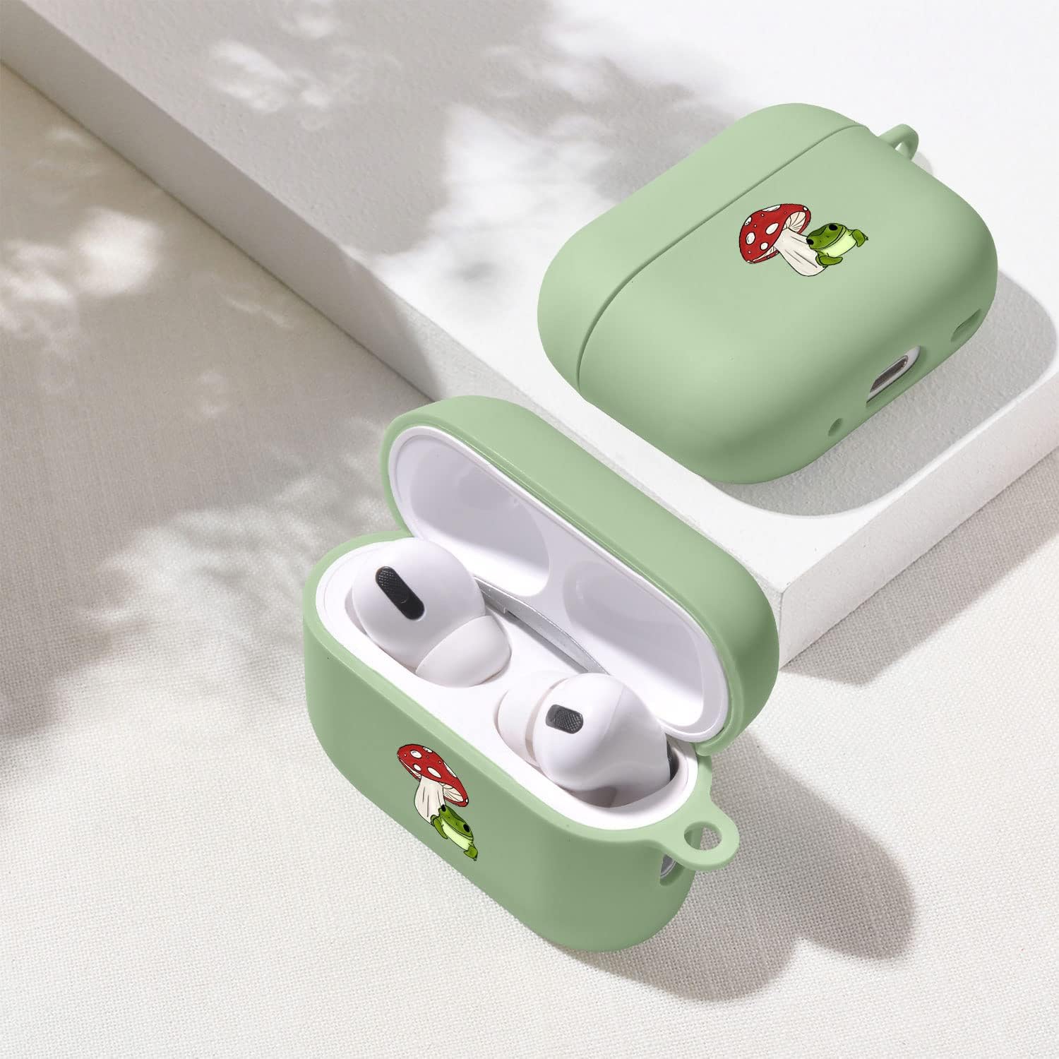 Compatible with Airpods Pro 2nd Generation Case, Cute AirPods Pro 2 Case Cover Mushroom Frog Printed Protective