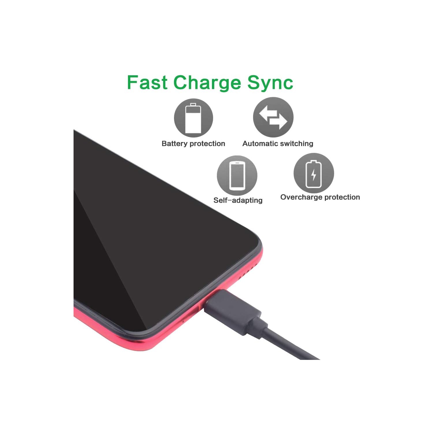 Câble de chargement USB de type C de remplacement; Cordon d'alimentation compatible avec le XEA20 SBH24 WH-1000XM3 de Sony