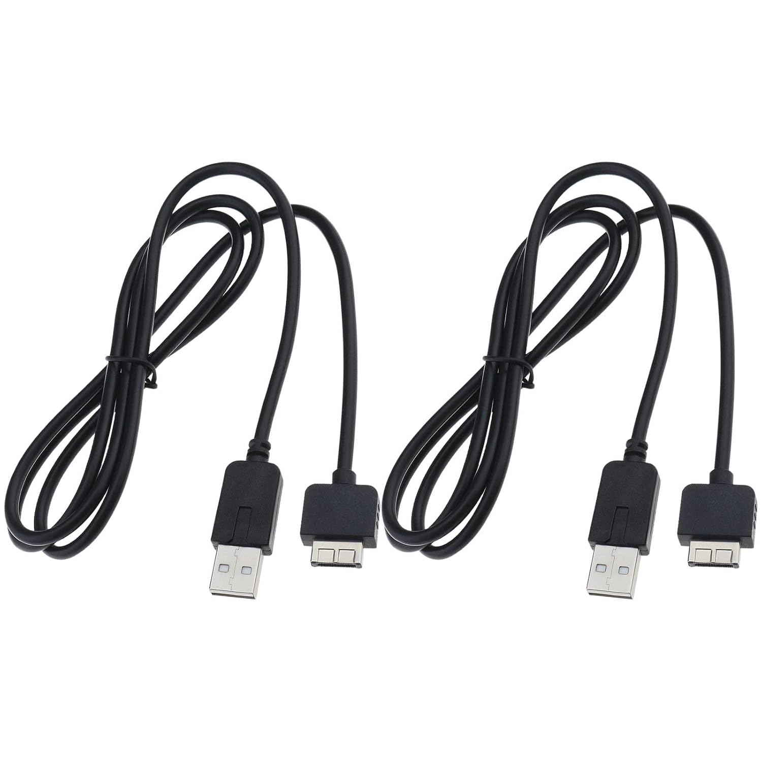 Câble de recharge USB de rechange OLS 2 pièces Compatible avec les modèles PS Vita 1000 Charge de données USB 2 en 1