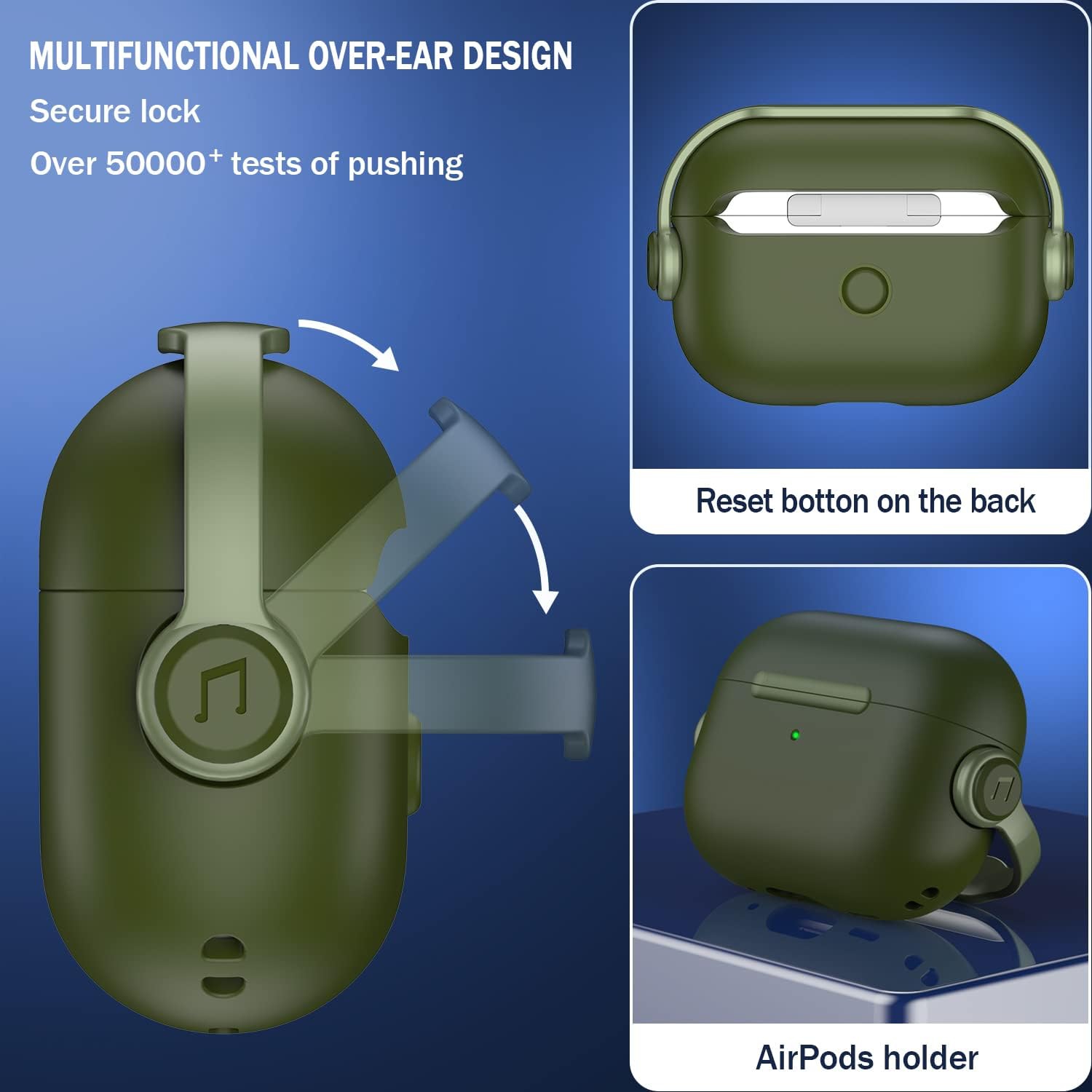 Airpods Pro Case with Secure Lock & Kit, Music Earphone Protective