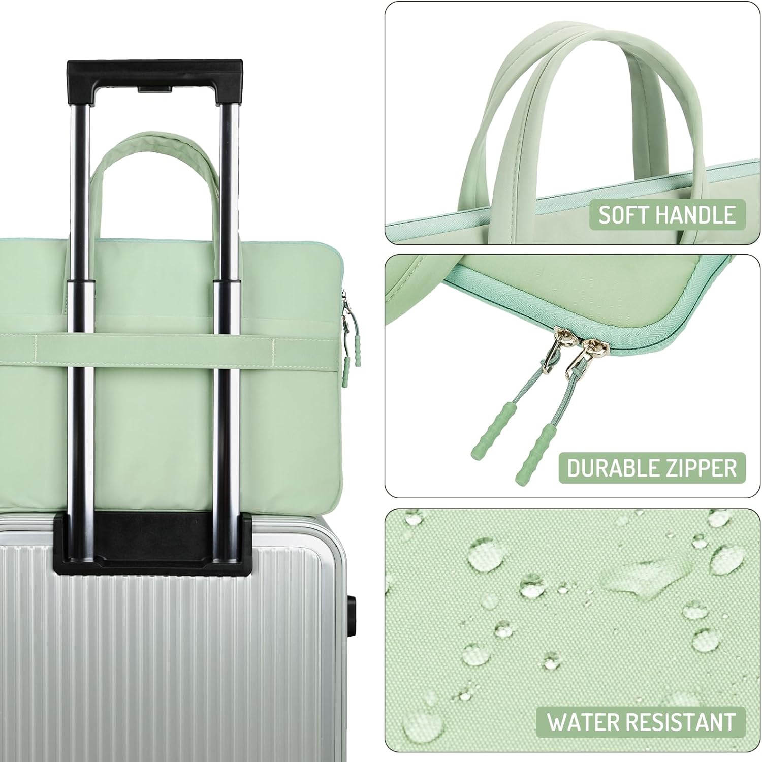 aYoung 15.6 Inch Laptop Case Carrying Bag Sleeve Cover, Waterproof Soft Small Briefcase for 15 15.6 16 inch Acer