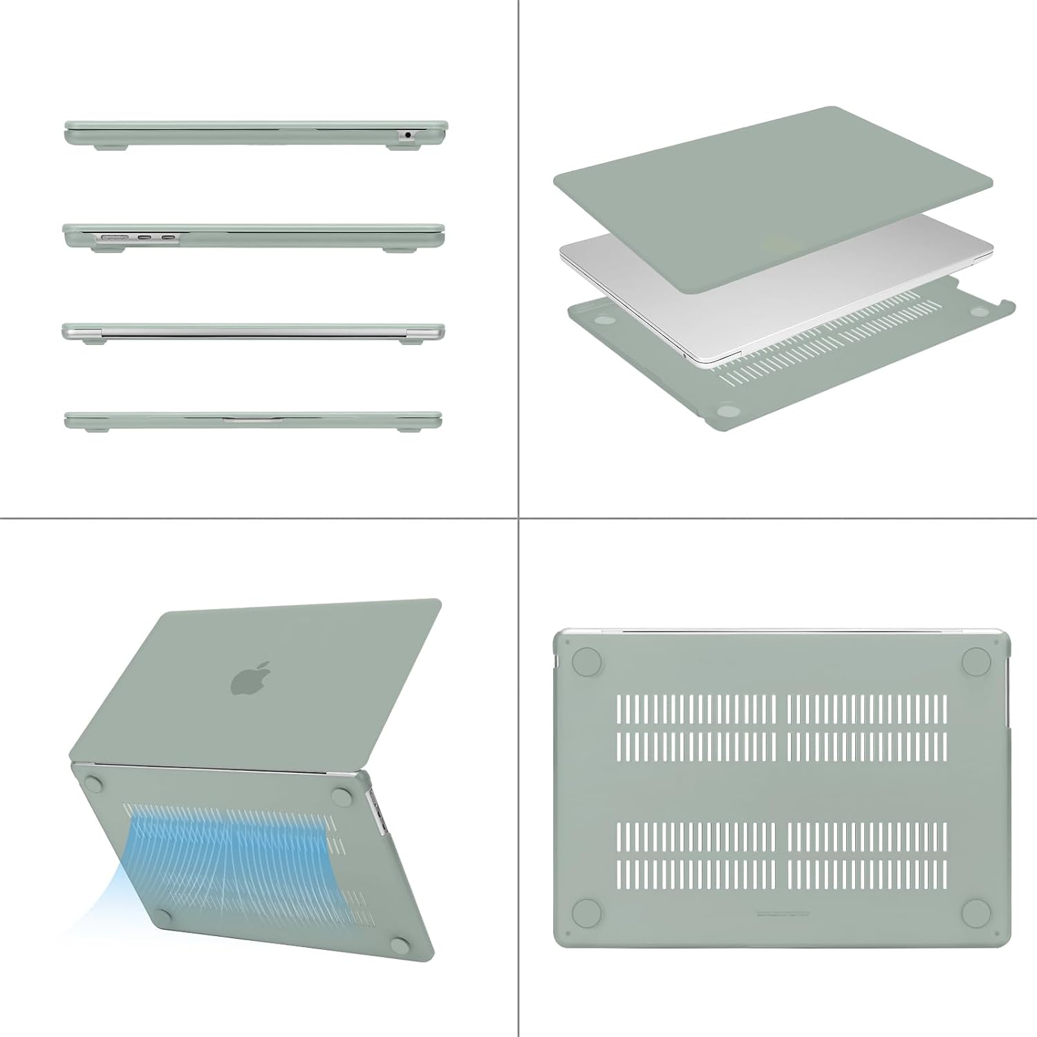 Compatible with MacBook Air 15 inch Case 2023 2024 Release M3 A3114 M2 A2941 Liquid Retina Display Touch ID,