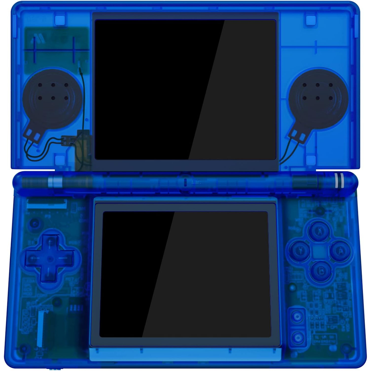 Coque de boîtier de rechange transparente pour Nintendo DS Lite, étui de console portative personnalisé avec boutons