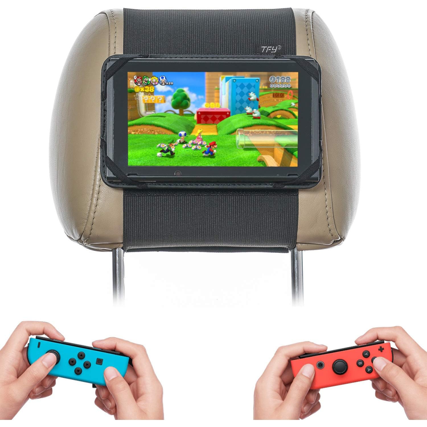 Support d'appuie-tête de voiture Switch compatible avec la Nintendo Switch Switch