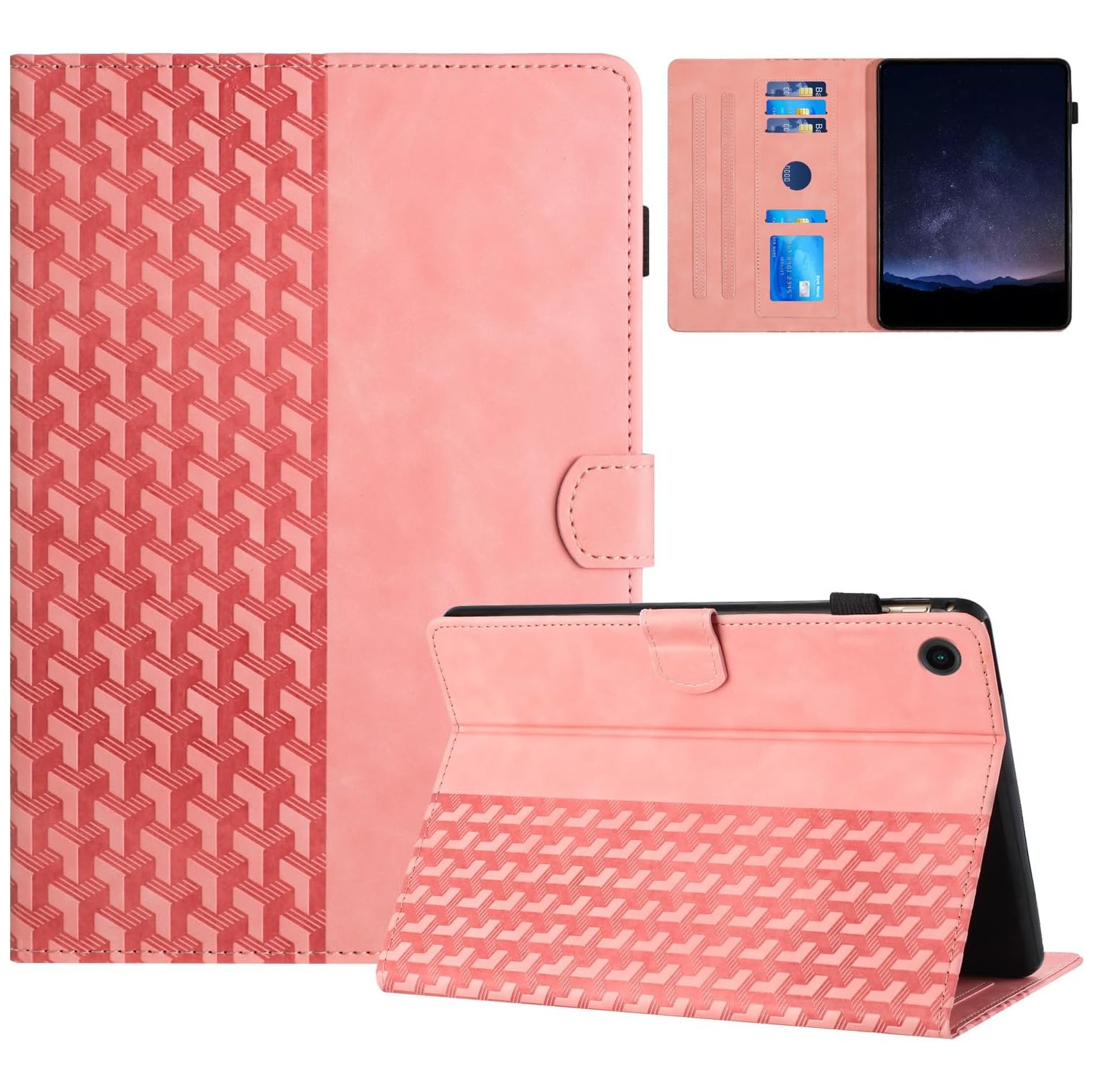 Case for Samsung Galaxy Tab A9+/ Tab A9 Plus 11 inch 2023 with Auto Sleep/Wake Magnetic Clasp, PU Leather Flip Folio
