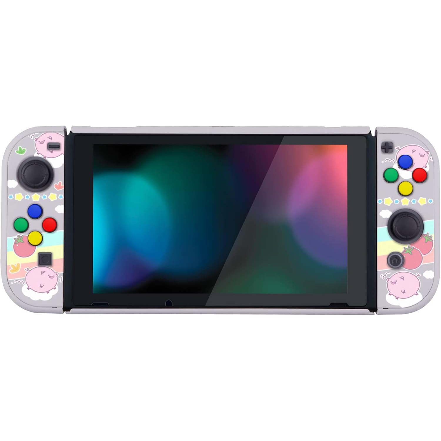 Couverture arrière pour console Nintendo Switch, étui rigide pour protecteur de manette manette manette NS Joycon, ancrable